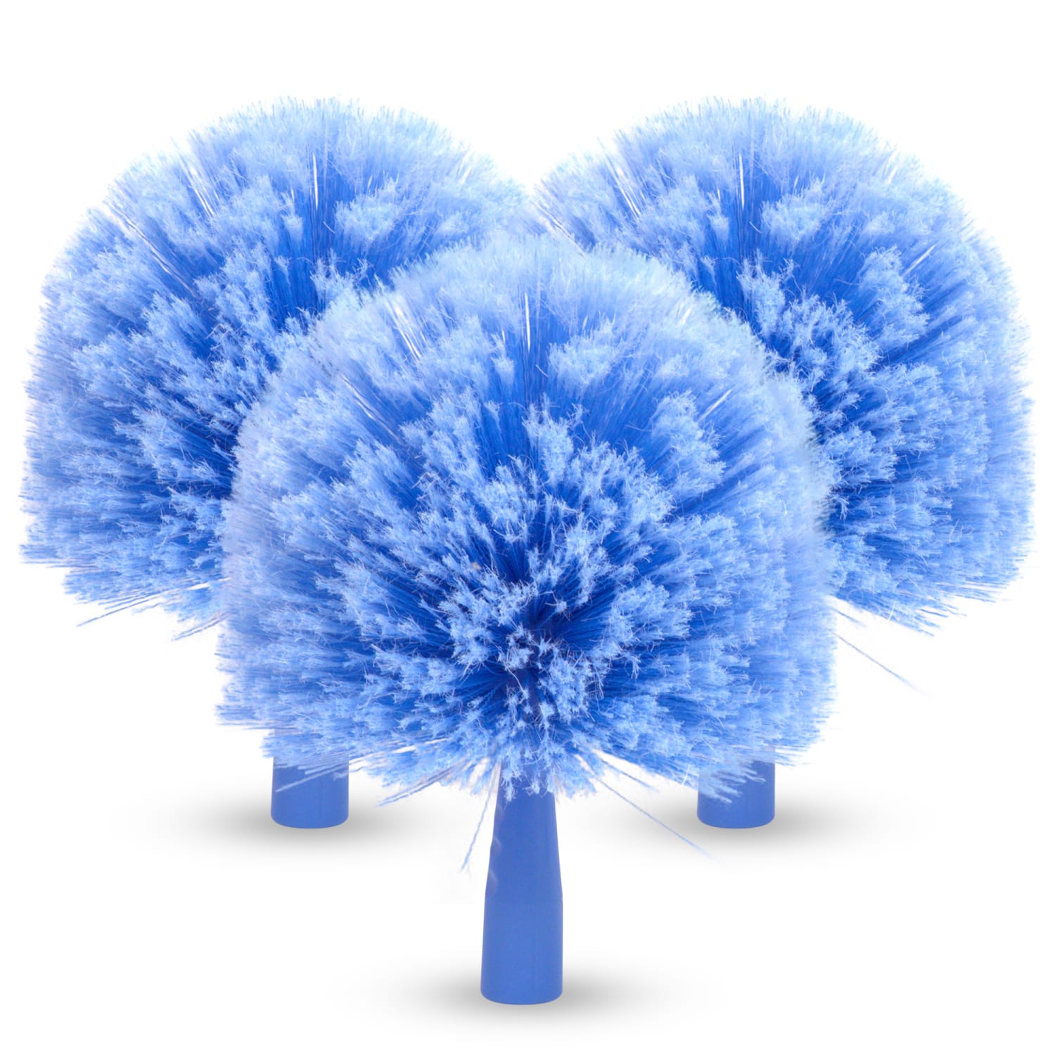 Gritt Commercial Cobweb Duster Brush, 6-11/16in, Blue, Pack Of 3 Brushes