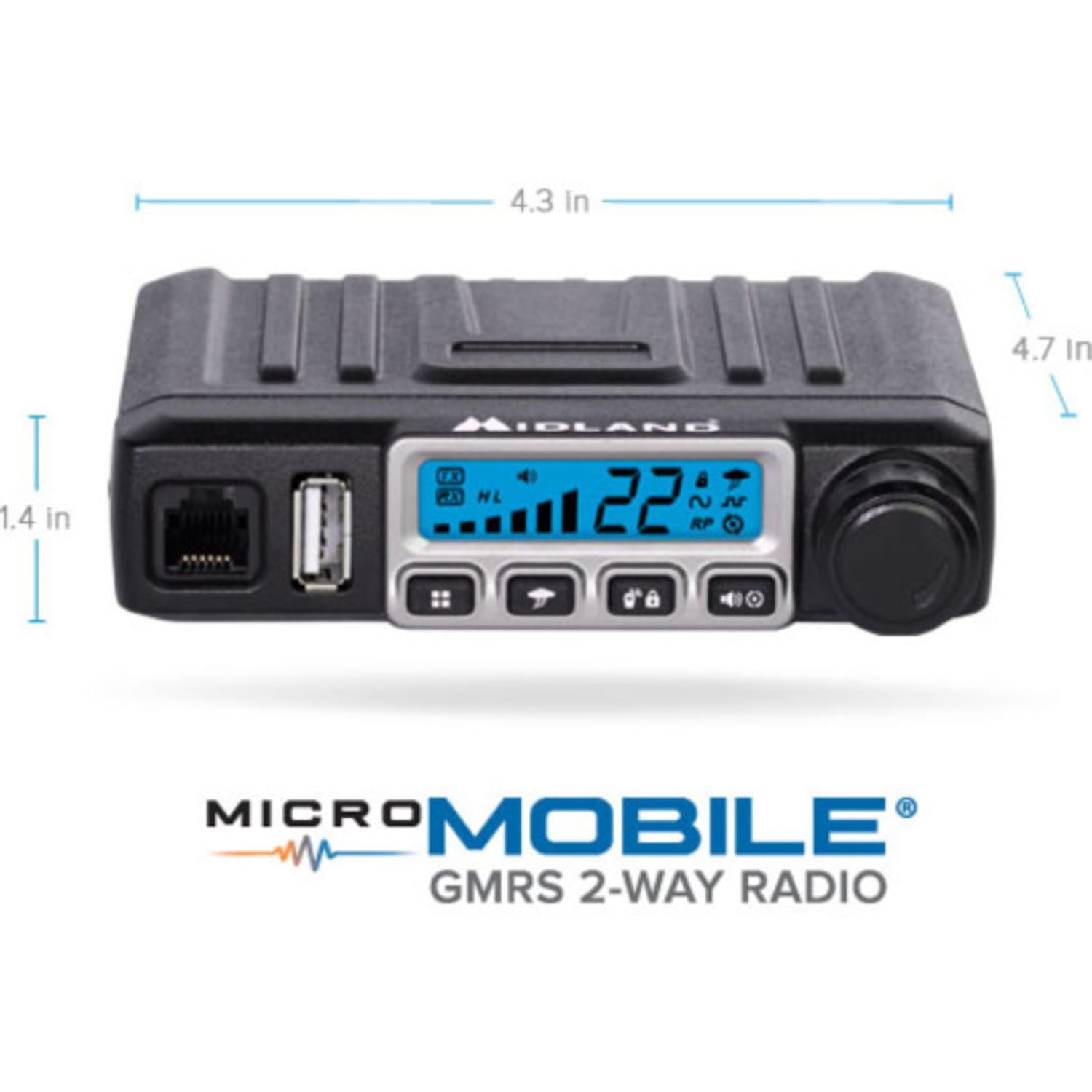 Midland MXT115 MicroMobile Two-Way Radio - For Walkie-talkie with NOAA All Hazard, Weather Disaster - UHF - 15 Weather - 15 W - Image 6