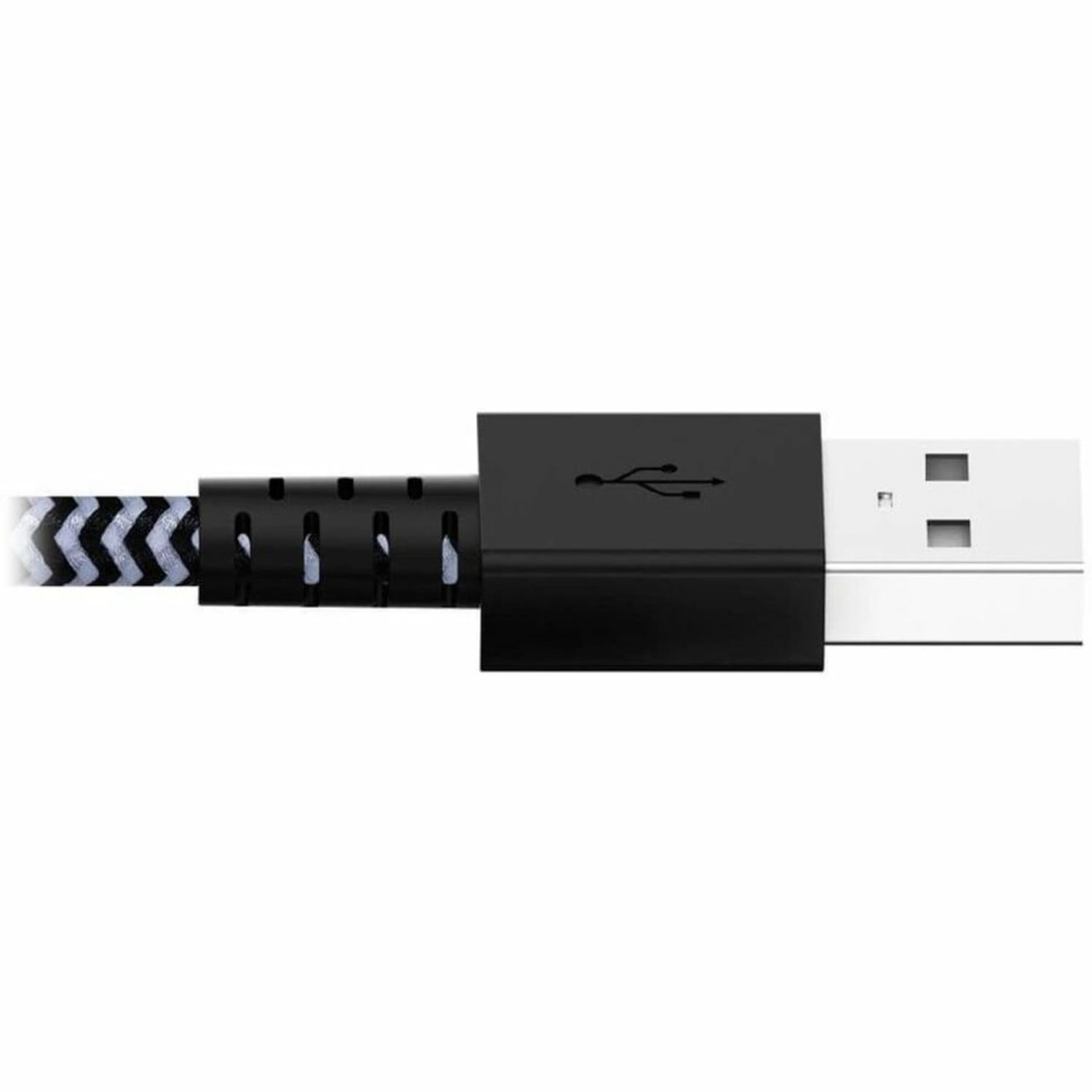 Tripp Lite Heavy Duty Lightning to USB Sync/Charge Cable Apple iPhone iPad 10ft - First End: 1 x Type A Male USB - Second End: 1 x 8-pin Lightning Male Proprietary Connector - 60 MB/s - MFI - Black, White - Image 5