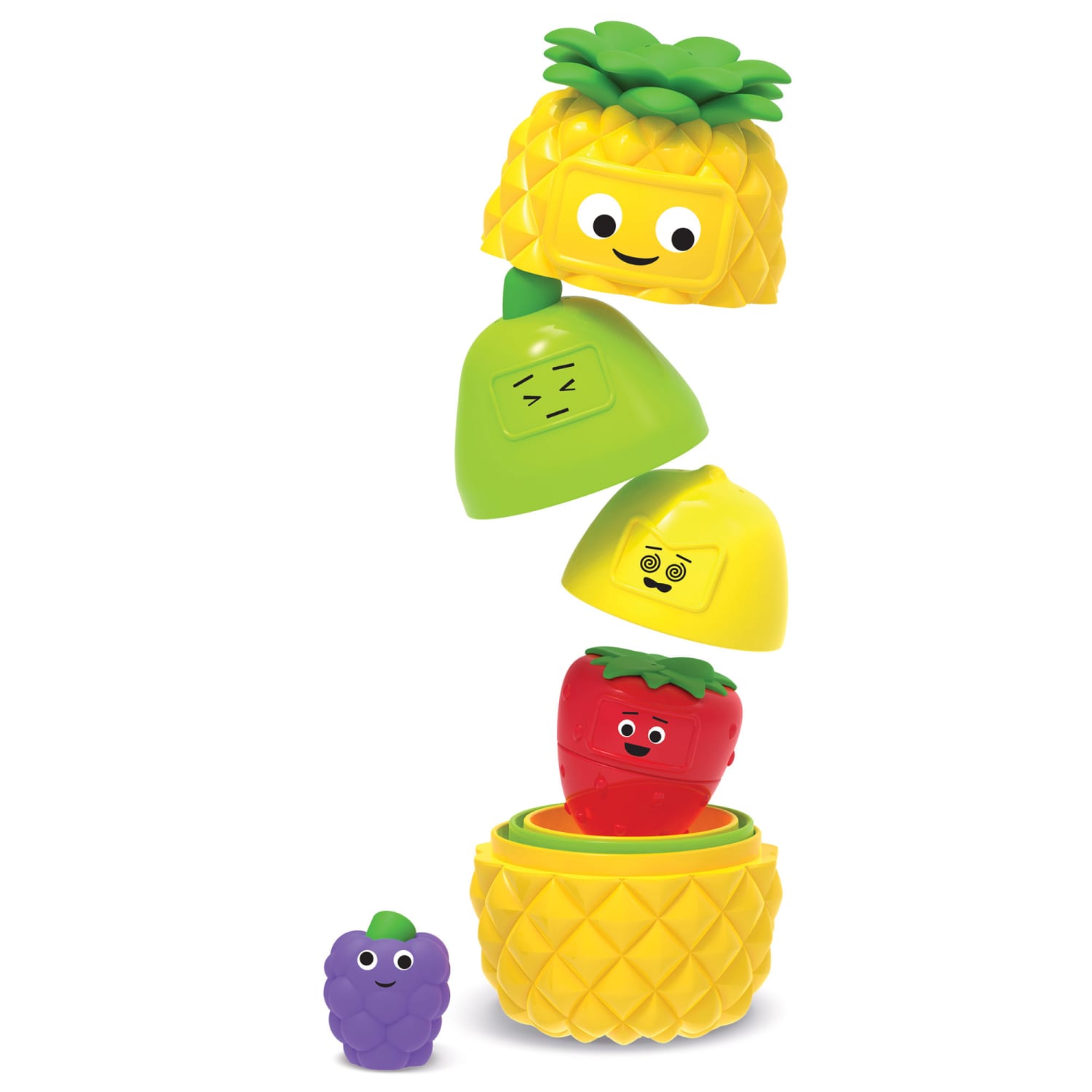 Learning Resources Big Feelings Nesting Fruit Friends, Multicolor, Set Of 9 Fruit Pieces - Image 4