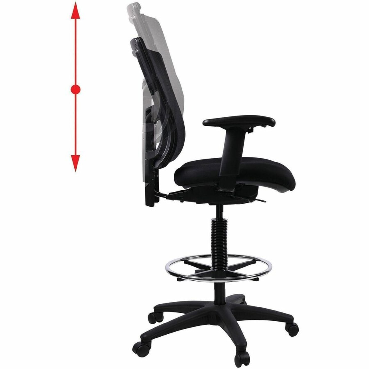 Lorell Breathable MeshFabric Drafting Stool Black PopularChairscom Lorell Breathable MeshFabric Drafting Stool Black PopularChairscom