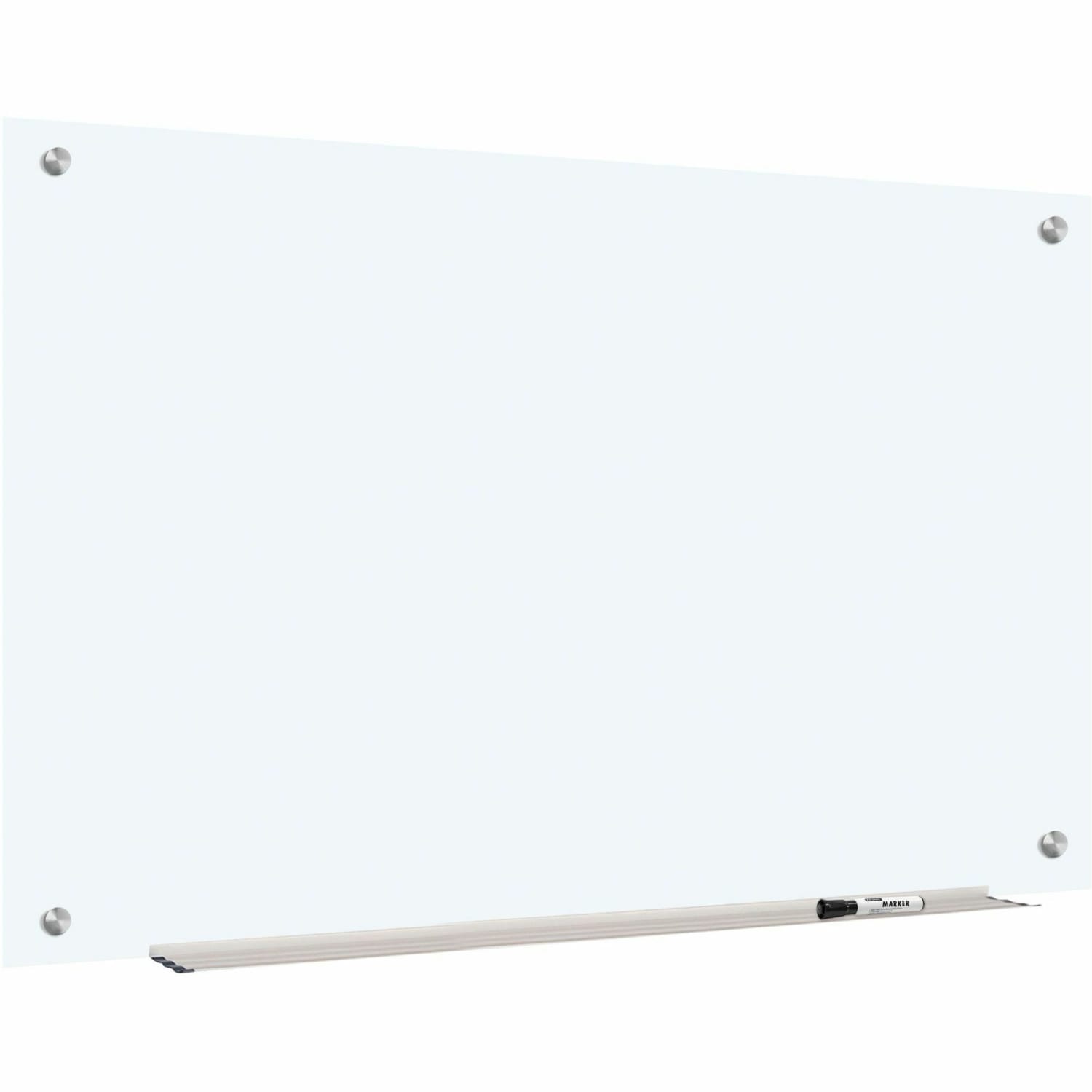 Lorell Non-Magnetic Unframed Dry-Erase Glass Whiteboard, 48in x 36in, Frost - Image 3