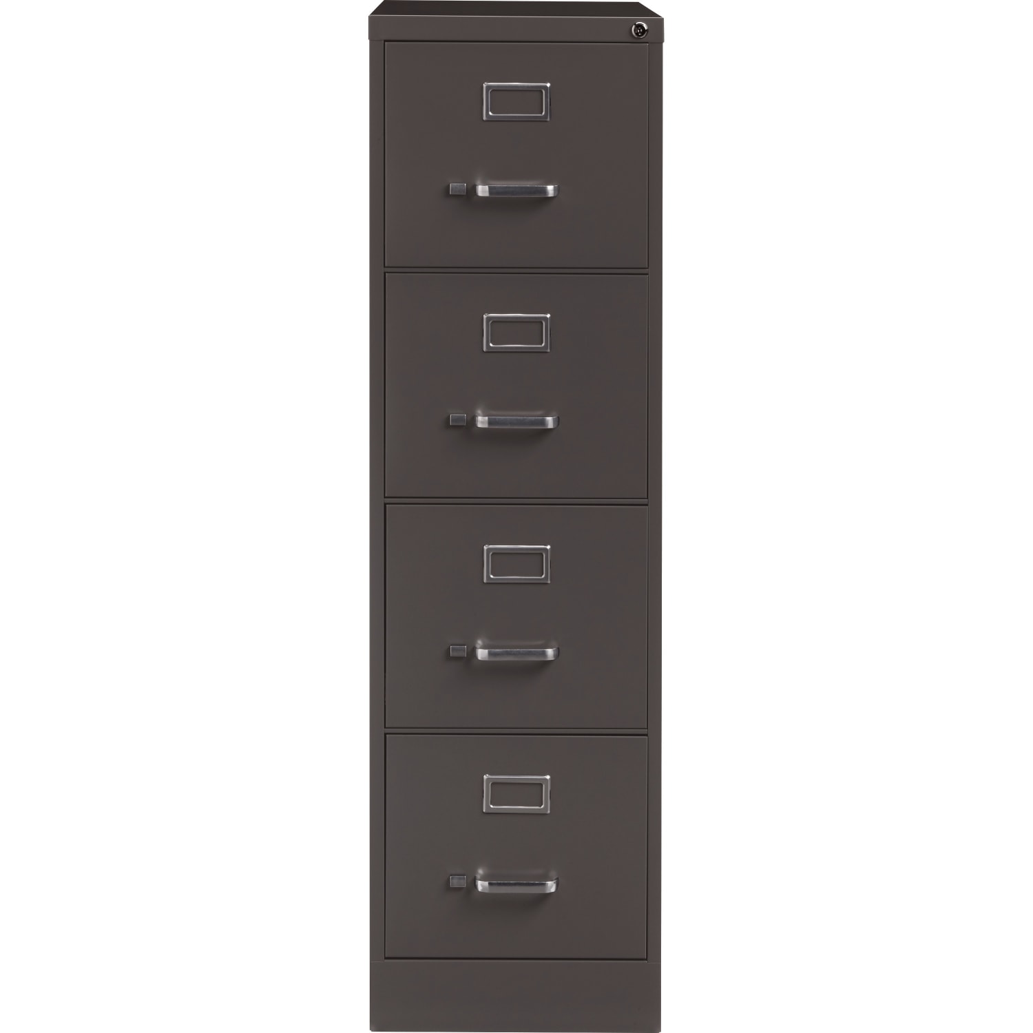Lorell Fortress 26-1/2inD Vertical 4-Drawer Letter-Size File Cabinet, Medium Tone - Image 3