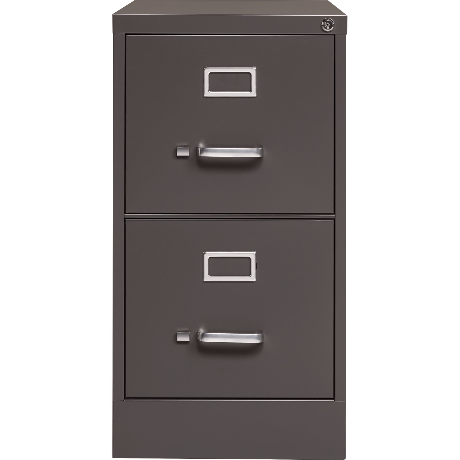 Lorell Fortress 26-1/2inD Vertical 2-Drawer Letter-Size File Cabinet, Medium Tone - Image 3