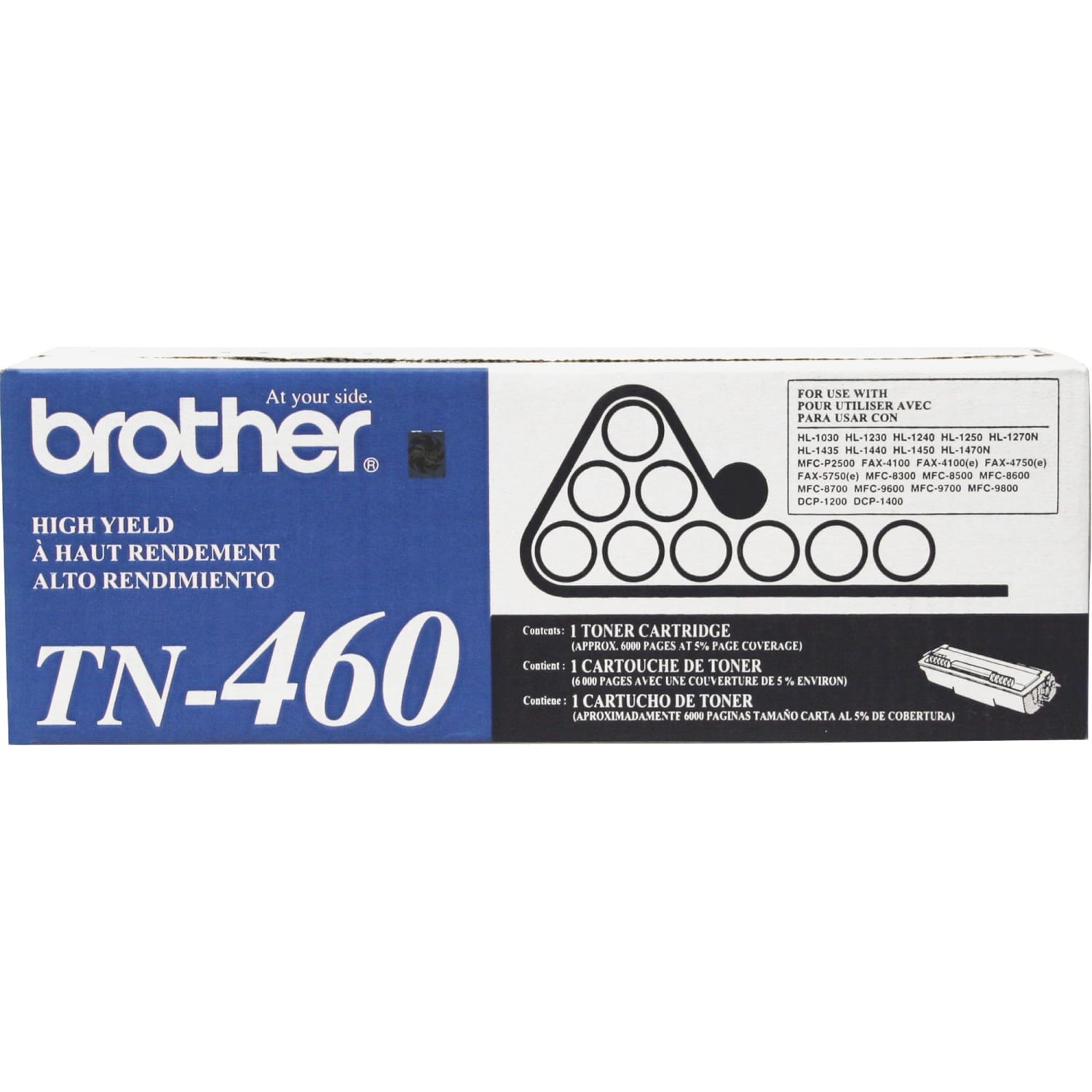 Brother TN-460 Black High Yield Toner Cartridge, TN-460BK - Image 4
