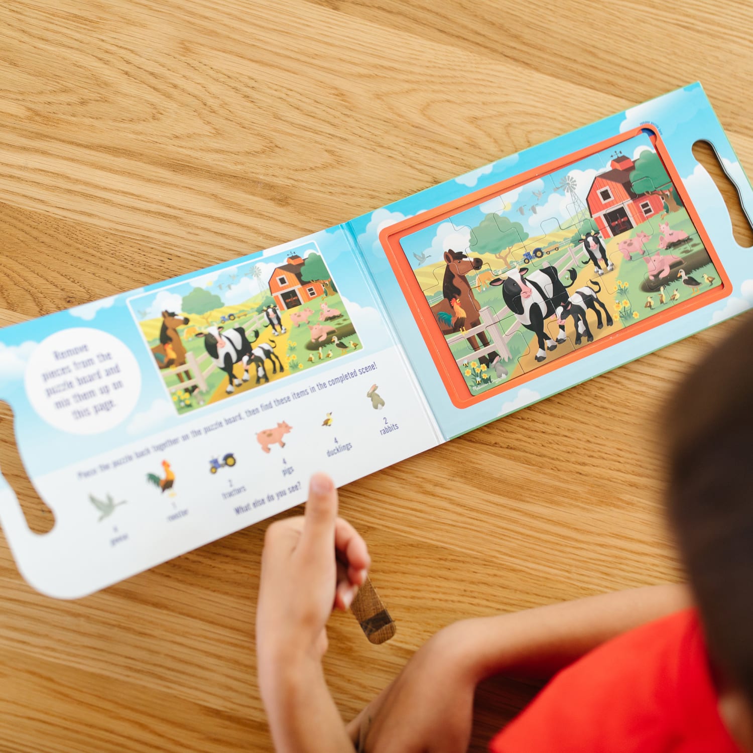 Melissa & Doug Take Along Magnetic Jigsaw Puzzles - On The Farm - Image 5