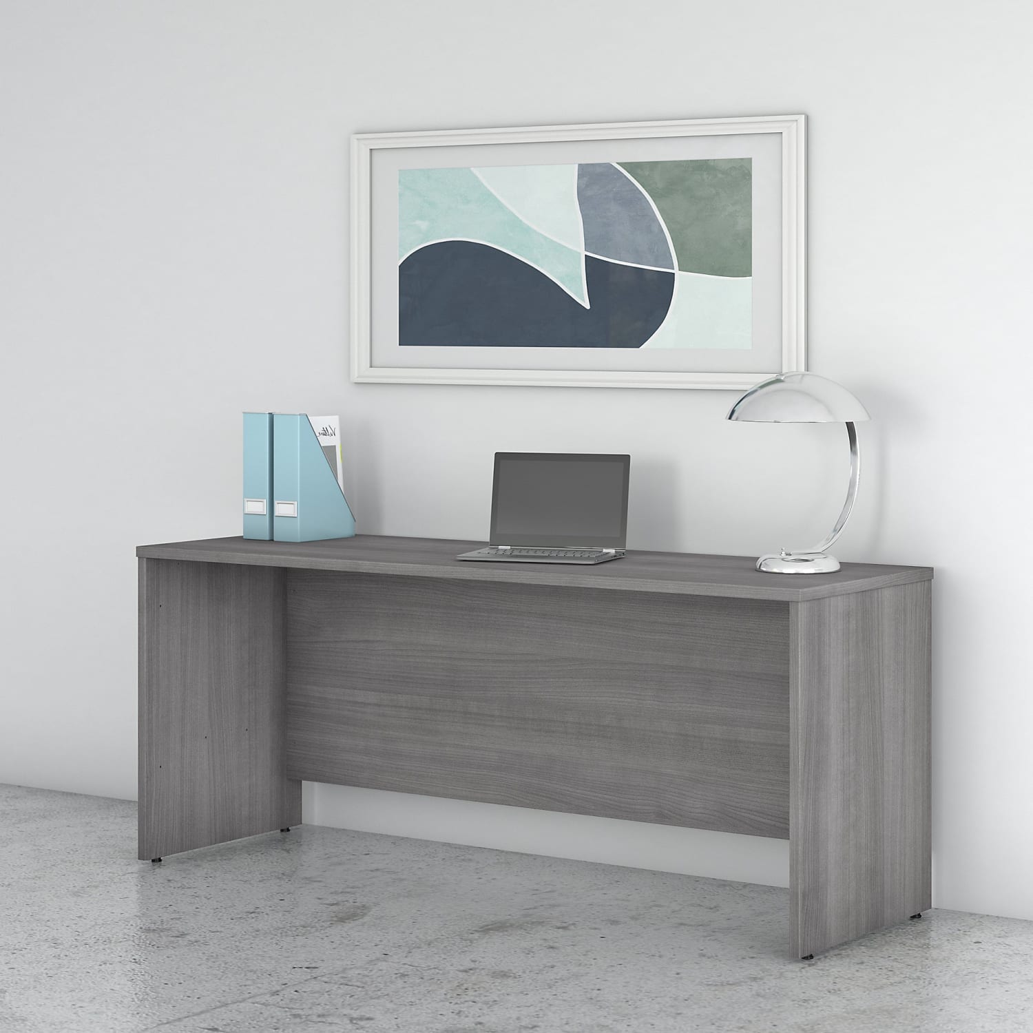 Bush Business Furniture Studio C 72inW Credenza Computer Desk, Platinum Gray, Standard Delivery - Image 3