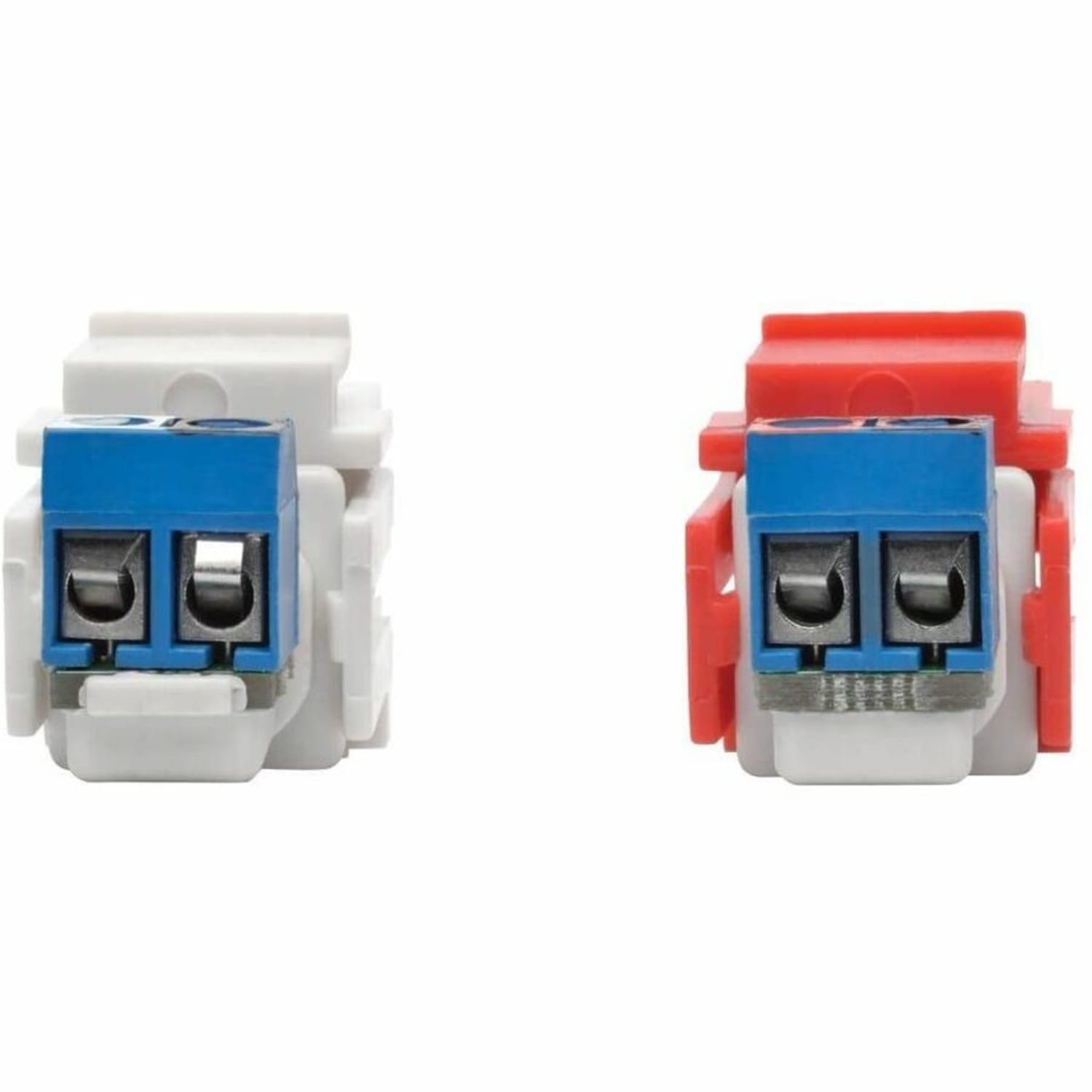Eaton Tripp Lite Series RCA Female Audio to Screw Terminal Keystone Jack Kit Red/White - Modular insert (coupling) - RCA - red, white - Image 4