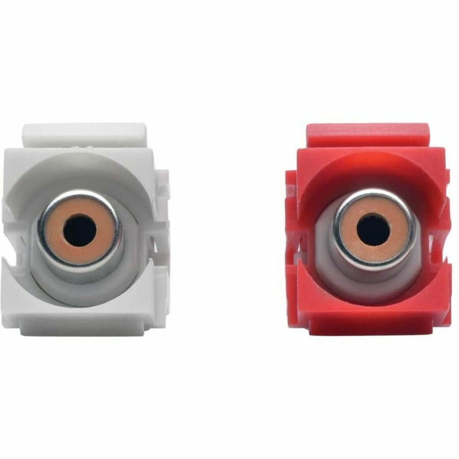 Eaton Tripp Lite Series RCA Female Audio to Screw Terminal Keystone Jack Kit Red/White - Modular insert (coupling) - RCA - red, white - Image 5