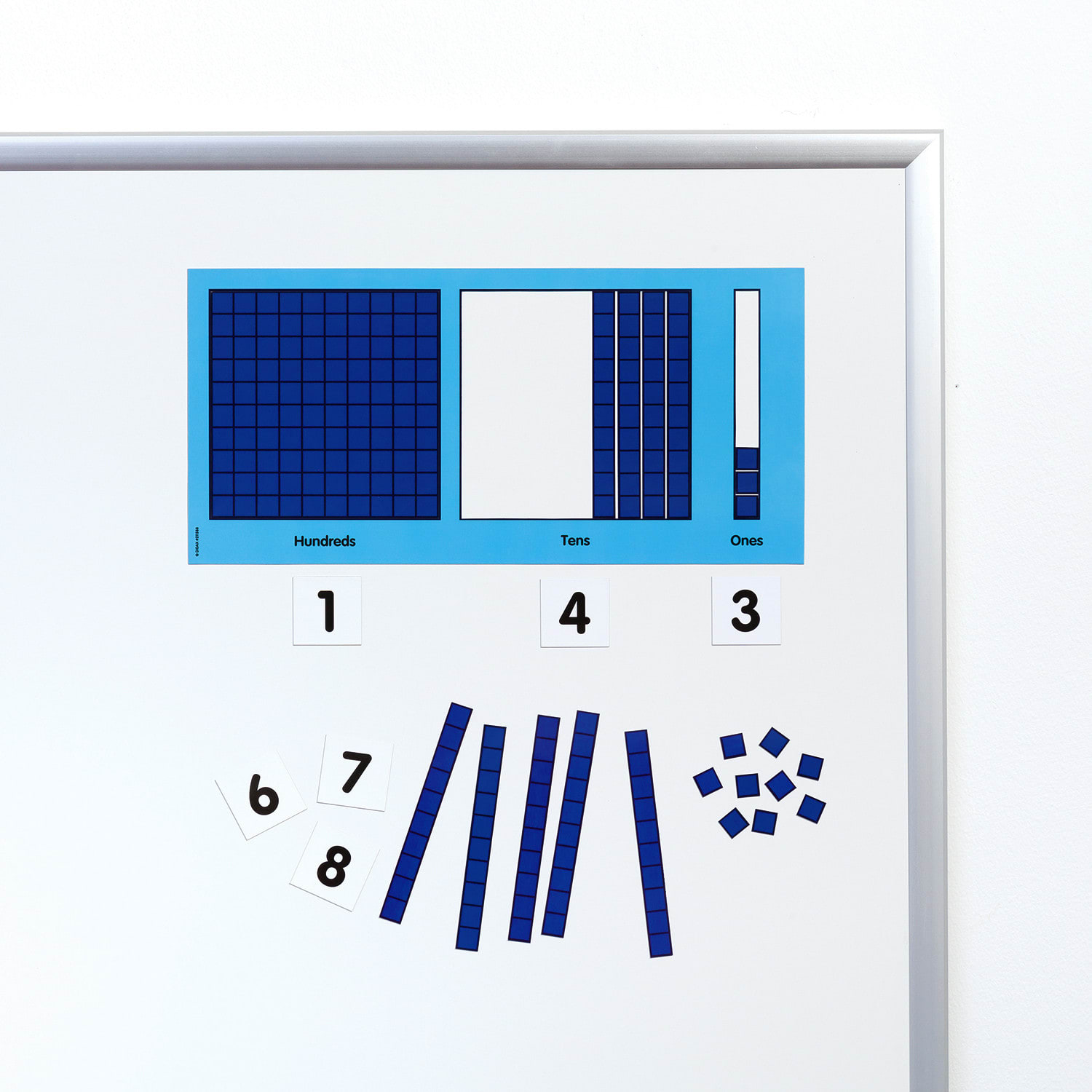 Didax Magnetic Base Ten Place Value Frame Set - Image 3