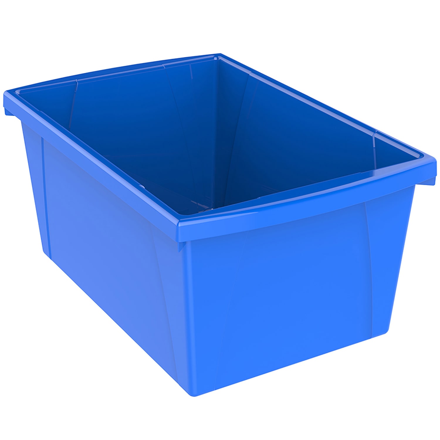 Storex Classroom Storage Bin, Medium, Blue, Pack Of 2 - Image 3