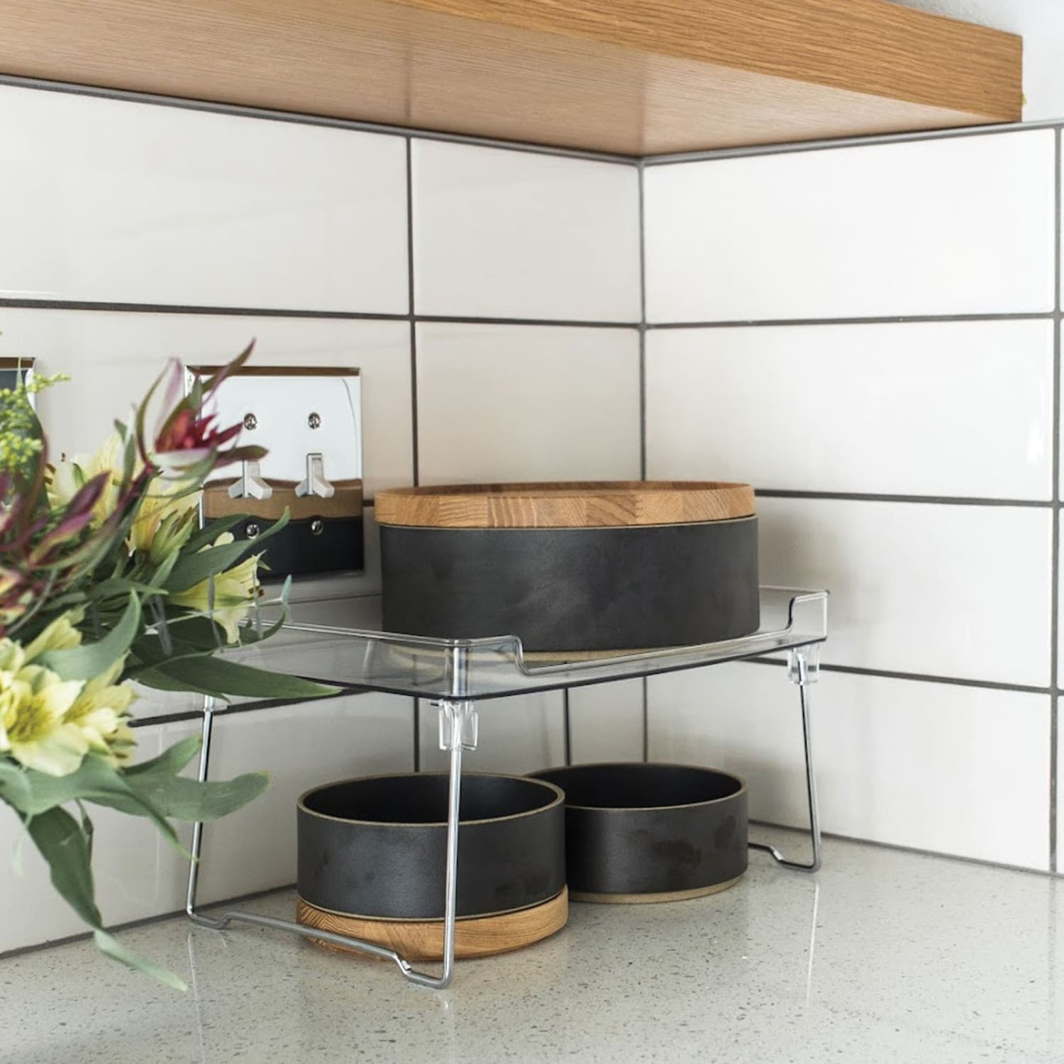 Better Houseware Stackable Shelf, 8-3/4in x 12-3/4in, Clear - Image 5