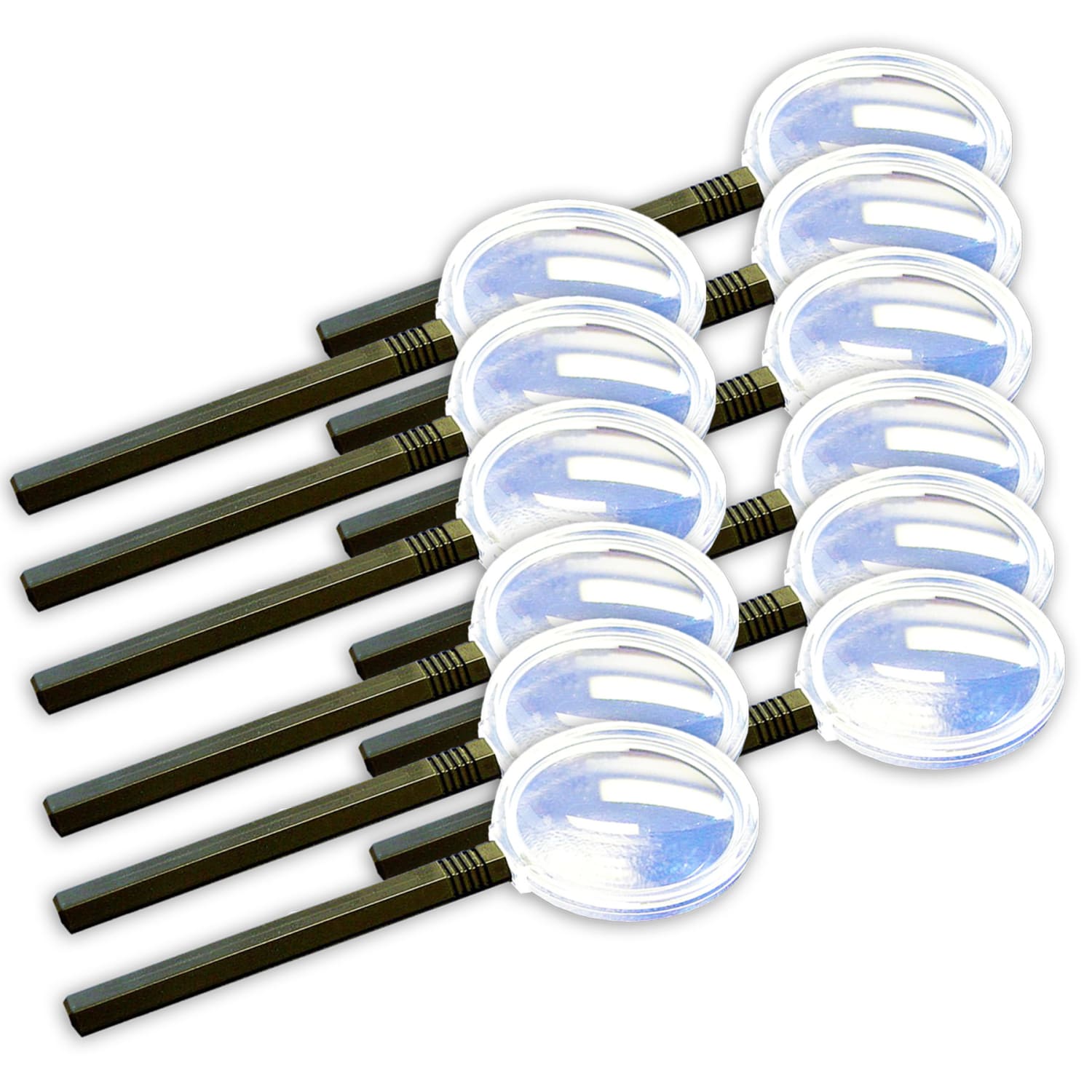 Supertek 3X Magnifier, Plastic, 6in, Pack Of 12
