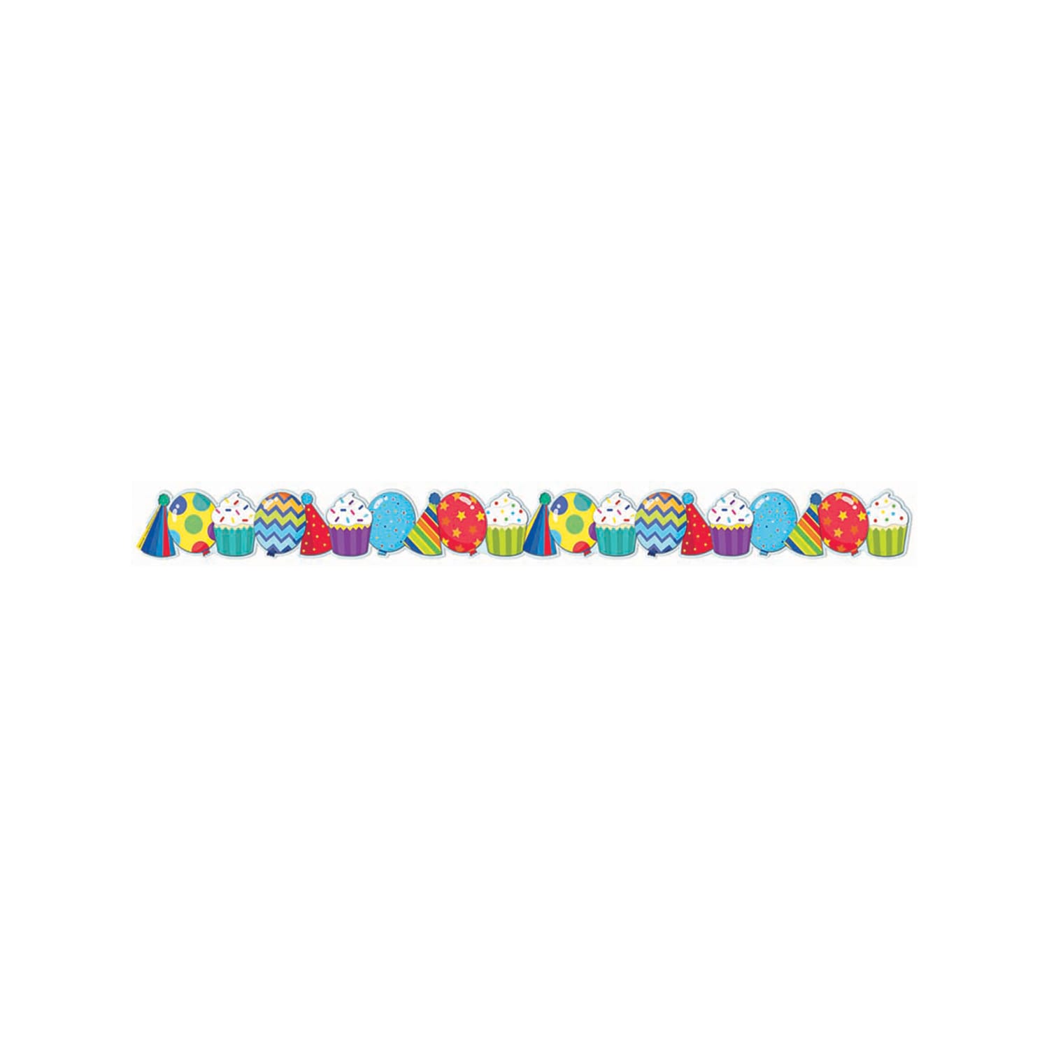 Eureka Extra Wide Deco Trim Packs, 37' x 3-1/4in, Celebrate, Set Of 6 Packs - Image 3