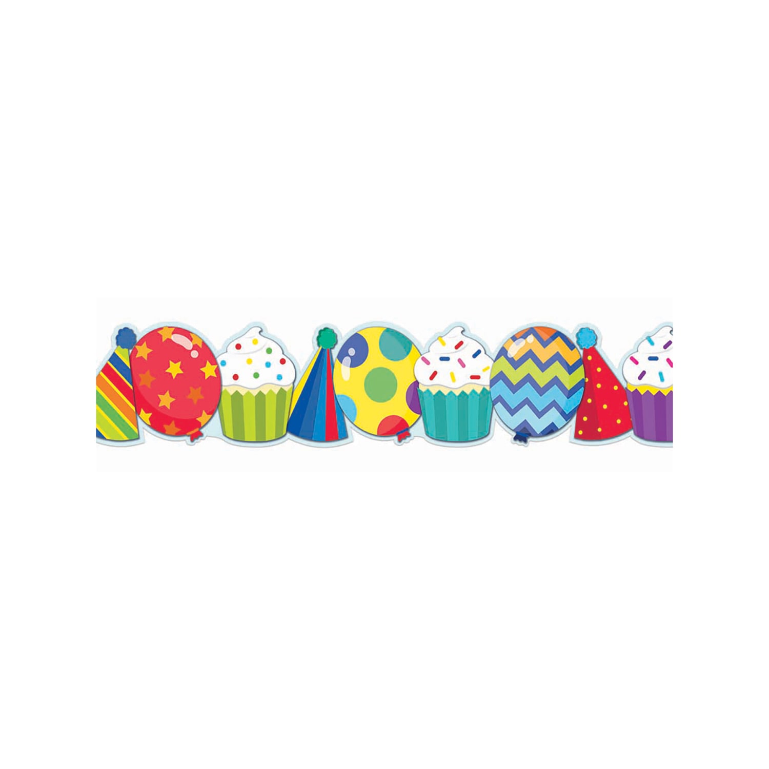 Eureka Extra Wide Deco Trim Packs, 37' x 3-1/4in, Celebrate, Set Of 6 Packs - Image 4