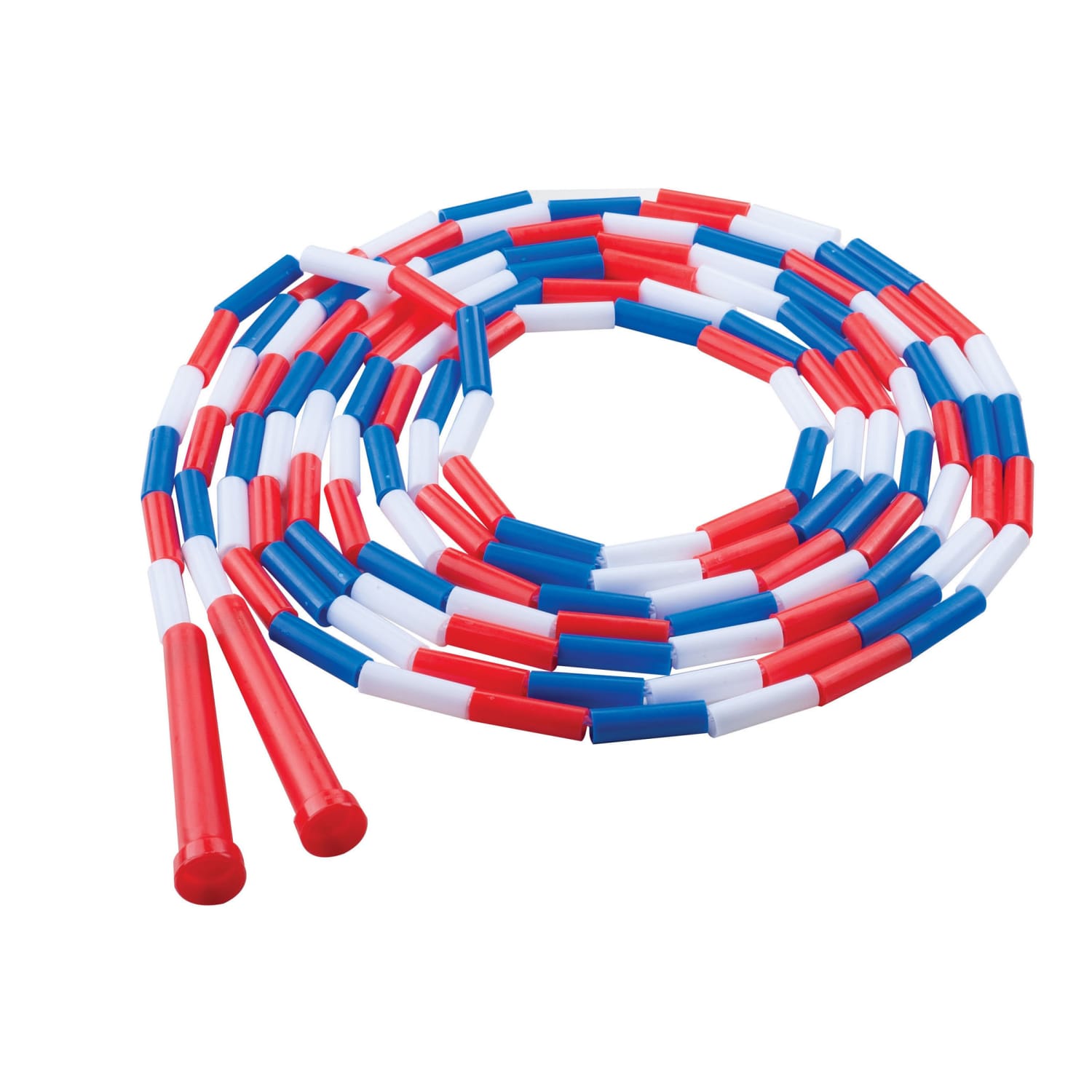 Champion Sports Plastic Segmented Jump Ropes, 16ft, Red/White/Blue, Pack Of 6 Jump Ropes - Image 4