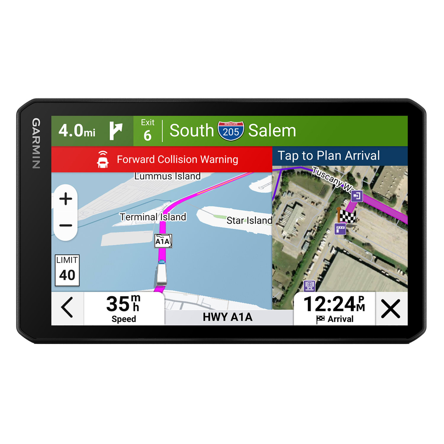 Garmin dezlCam OTR725 GPS Truck Navigator With Built-in Dash Cam And 7in Touchscreen Display - Image 3