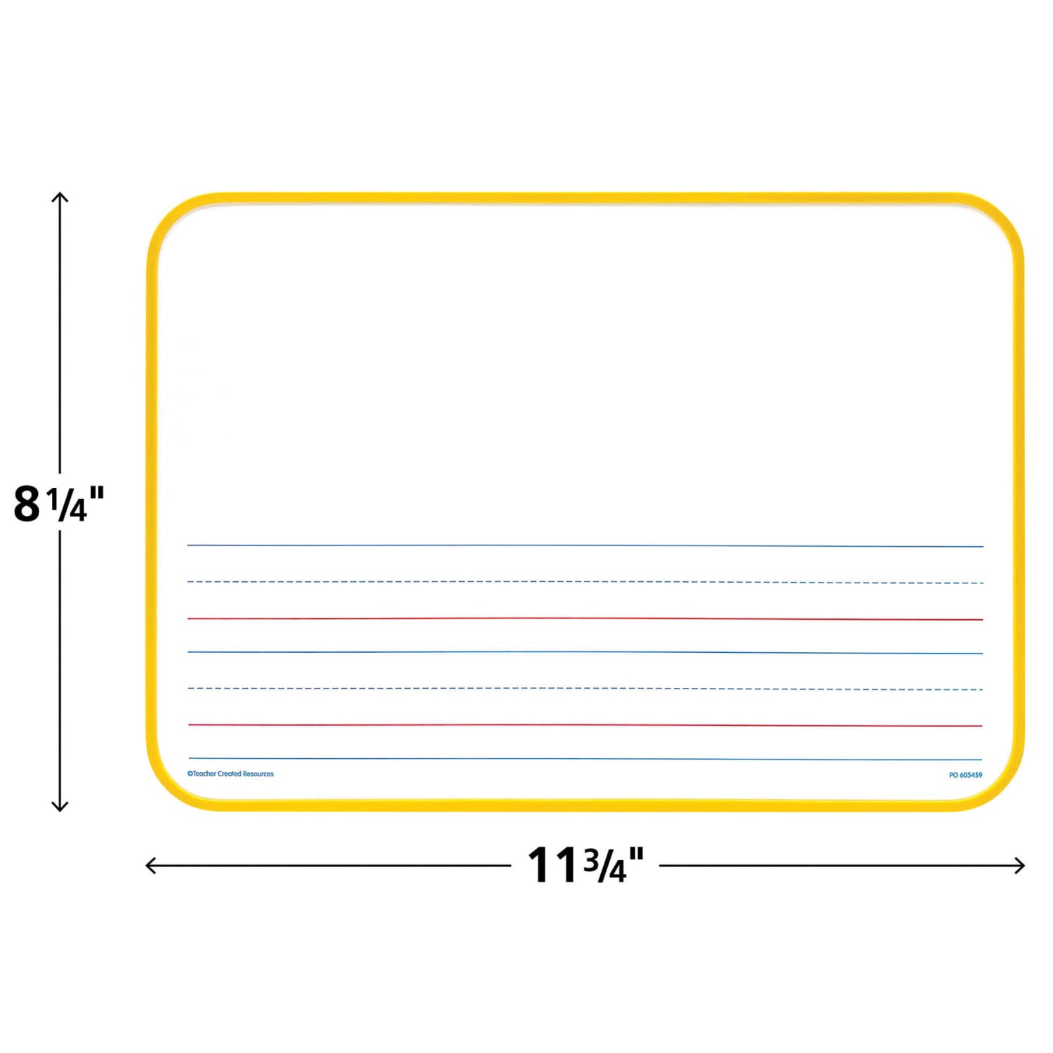 Teacher Created Resources Magnetic Double-Sided Show and Tell Early Writing Dry Erase Boards, Pack Of 5 - Image 4