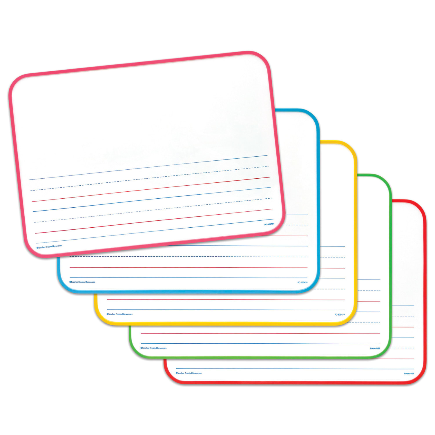 Teacher Created Resources Magnetic Double-Sided Show and Tell Early Writing Dry Erase Boards, Pack Of 5 - Image 5
