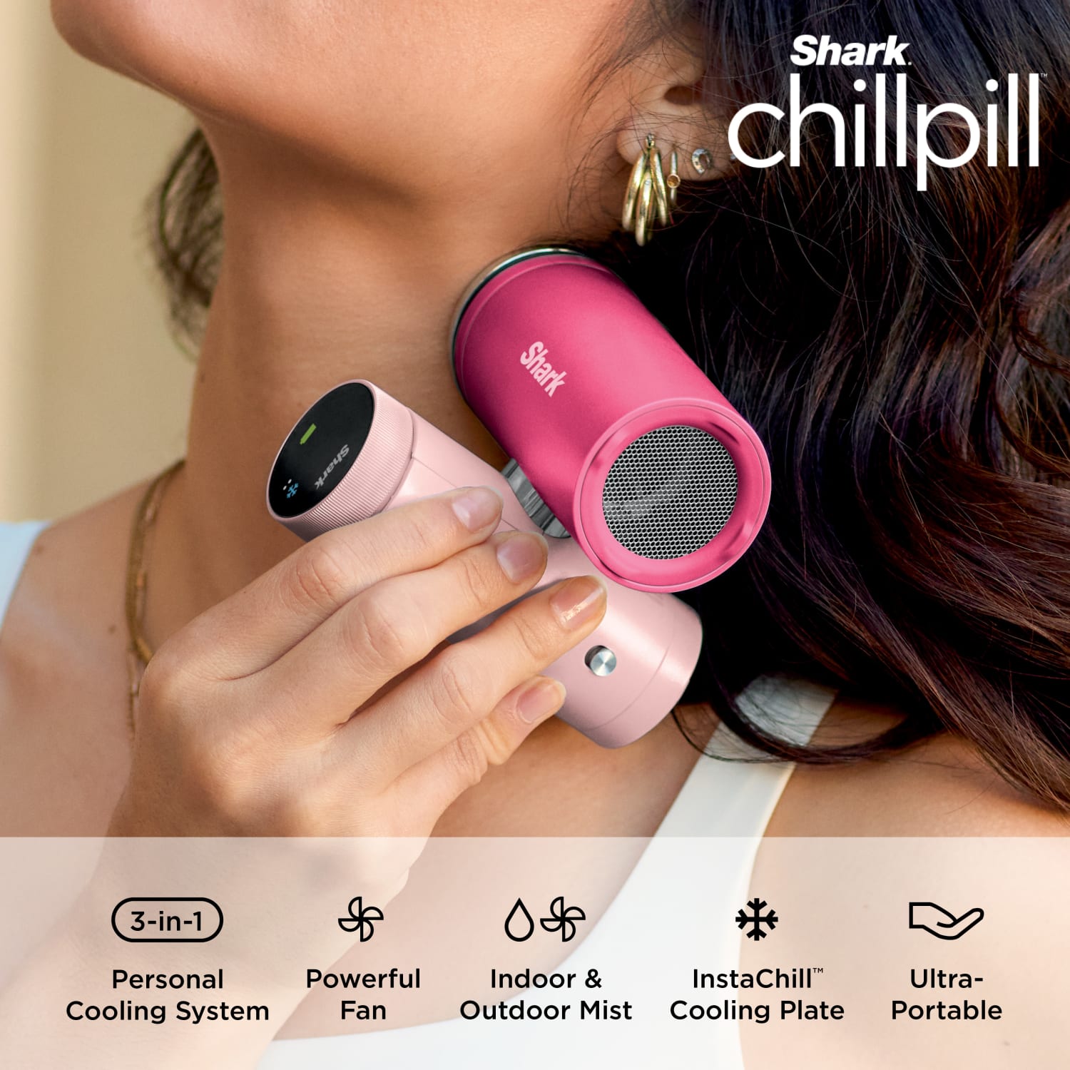 Shark ChillPill 3-in-1 Personal Cooling System, Iced Latte?, Total Qty 1 - Image 4