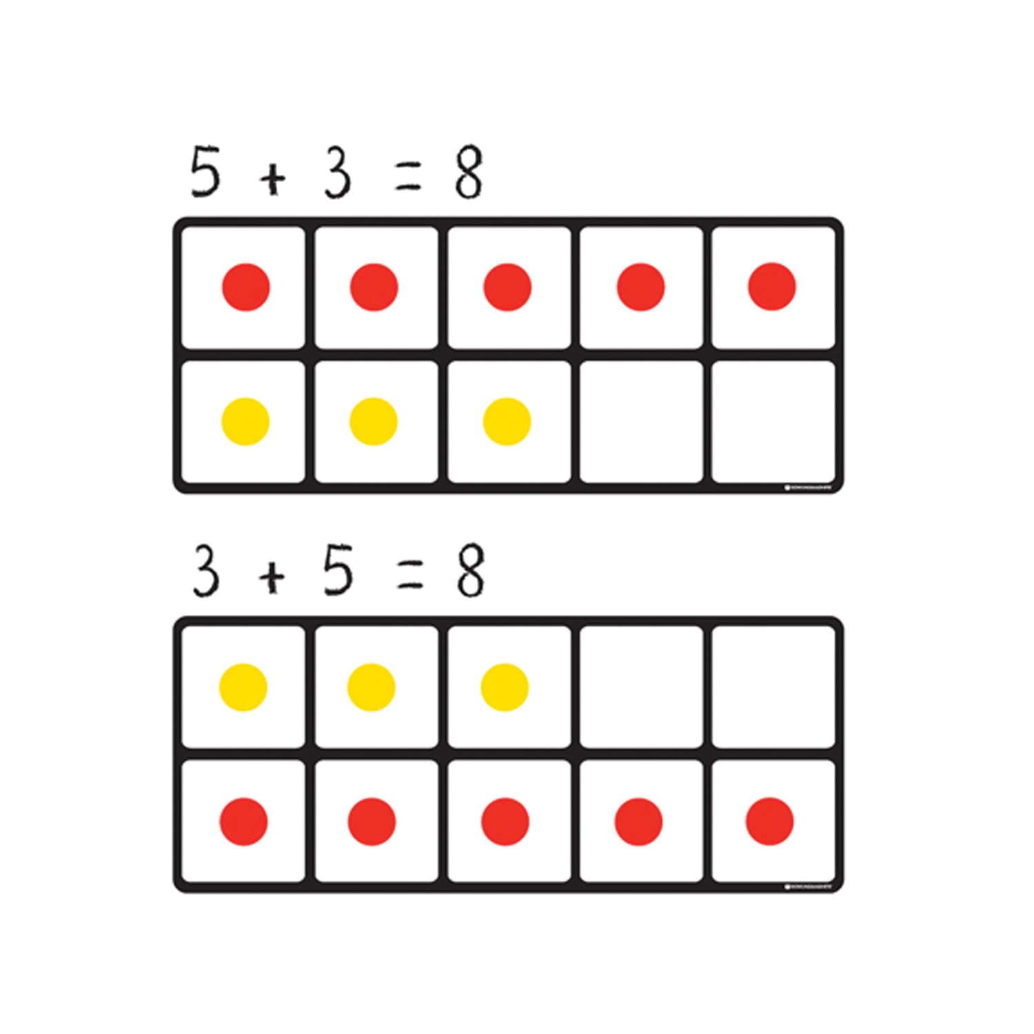Dowling Magnets Ten Frames Magnet Math Set, 15in x 6 3/16in, Assorted, Grade 2 - Grade 7 - Image 3
