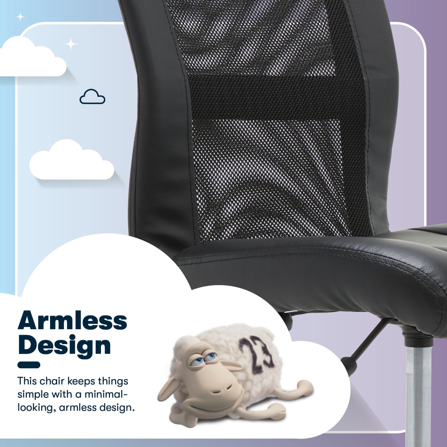 Serta Essentials Mid Back Computer Chair Ingenuity BlackChrome PopularChairscom