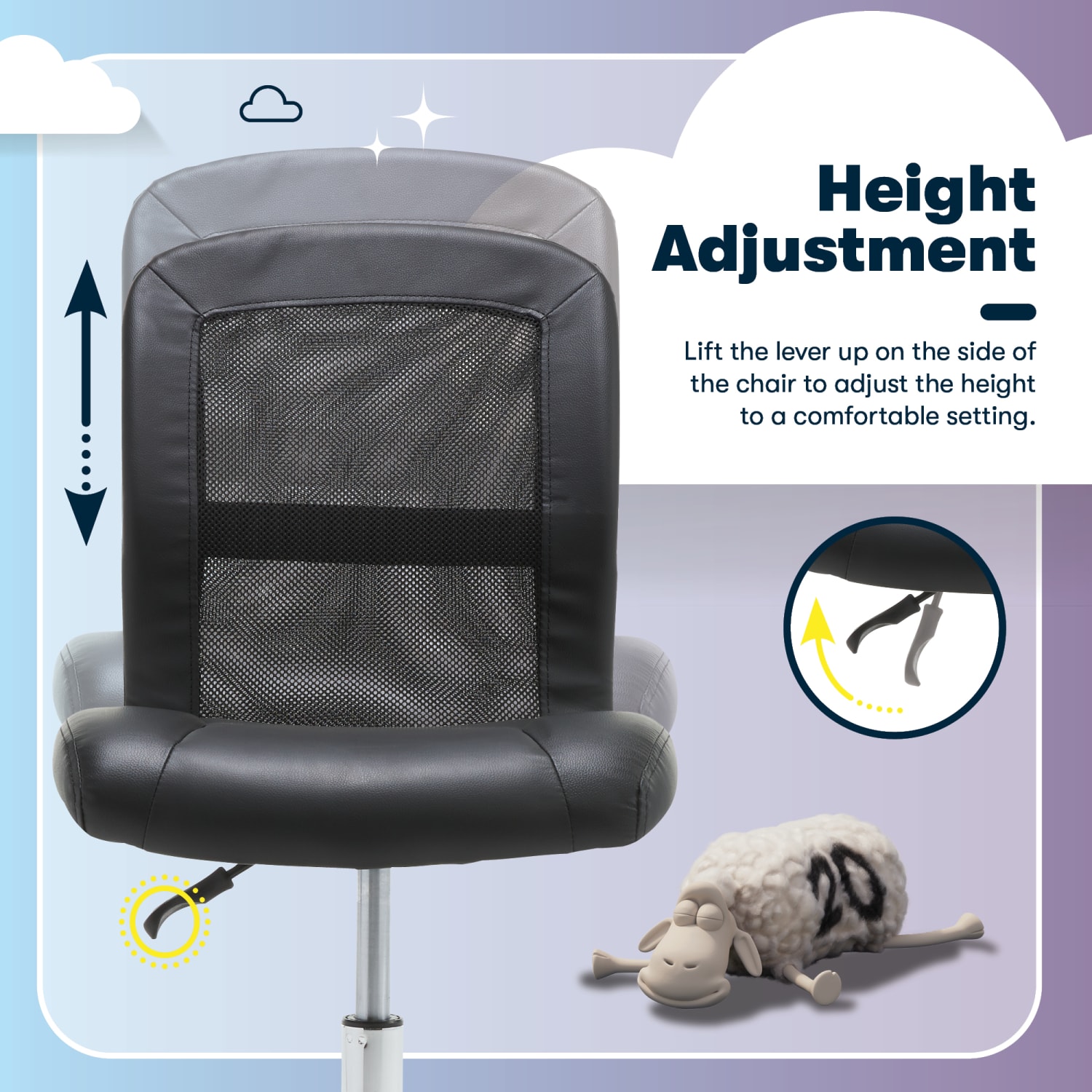 Serta Essentials Mid Back Computer Chair Ingenuity BlackChrome PopularChairscom