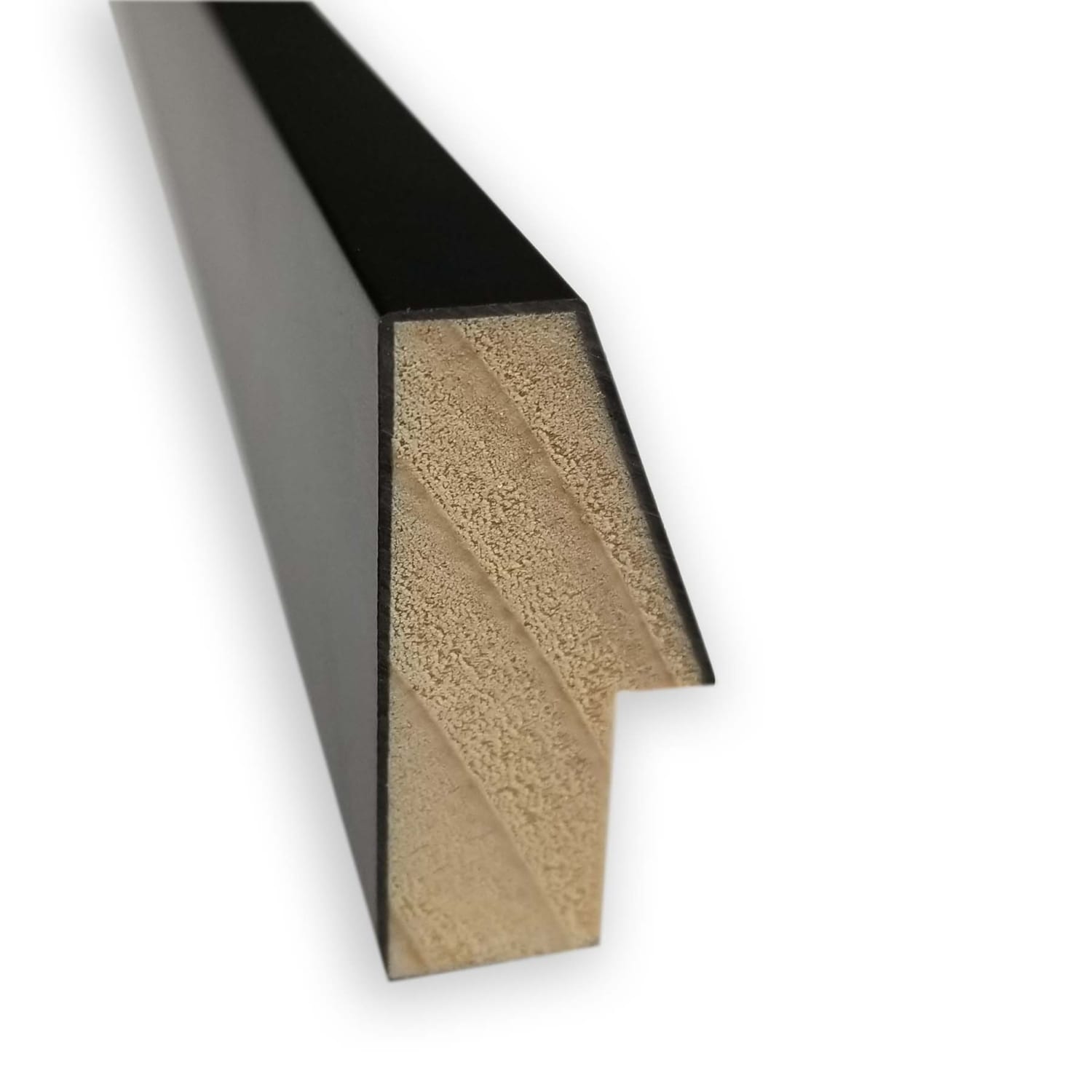 Amanti Art Lucie Black Wood Picture Frame, 19in x 25in, Matted For 18in x 24in - Image 3