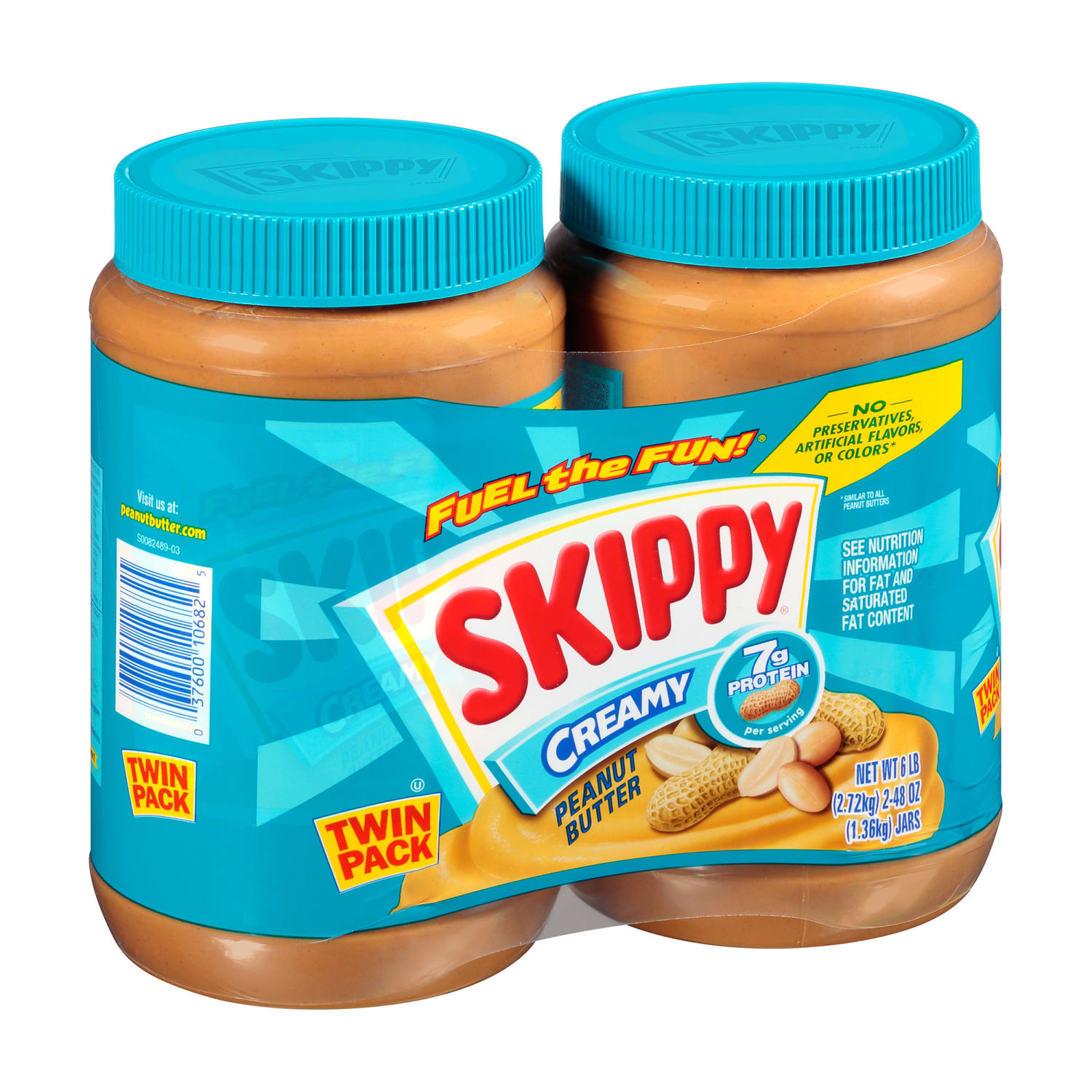 Skippy Creamy Peanut Butter, 48 Oz Jar, Pack Of 2 - Image 3