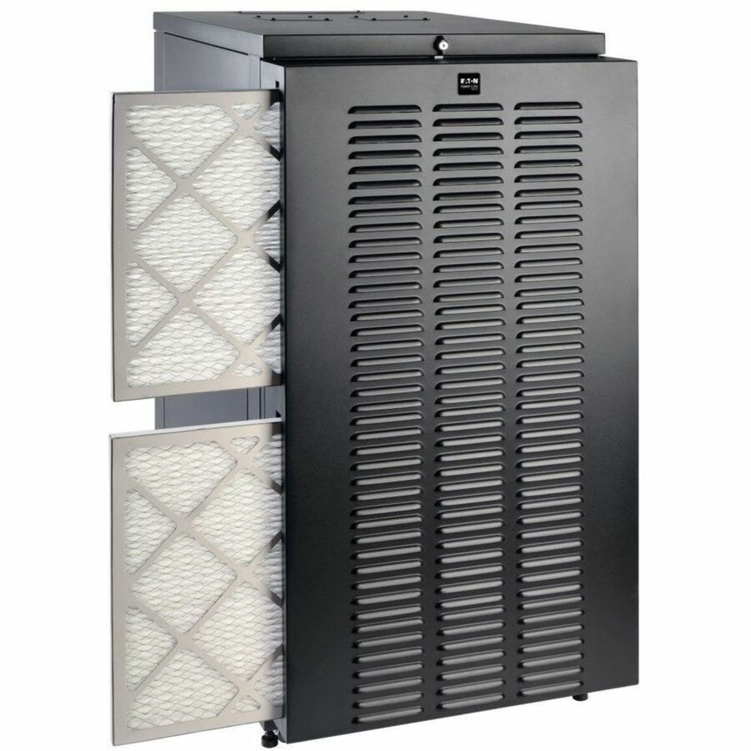 Eaton Tripp Lite Series 24U Industrial Rack Floor Enclosure Server Cabinet Doors & Sides - Rack cabinet - black - 24U - 19in - Image 4