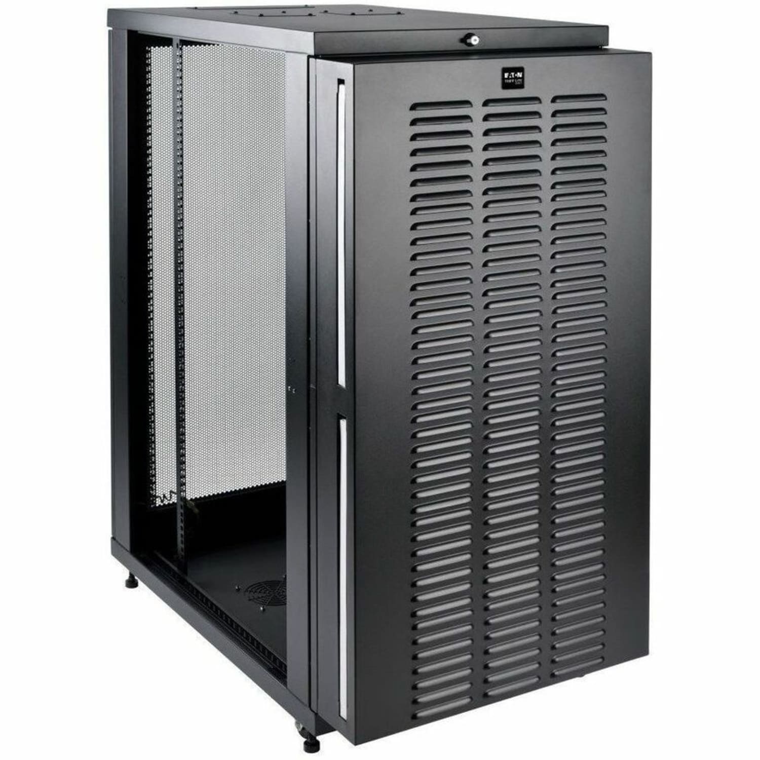 Eaton Tripp Lite Series 24U Industrial Rack Floor Enclosure Server Cabinet Doors & Sides - Rack cabinet - black - 24U - 19in - Image 5