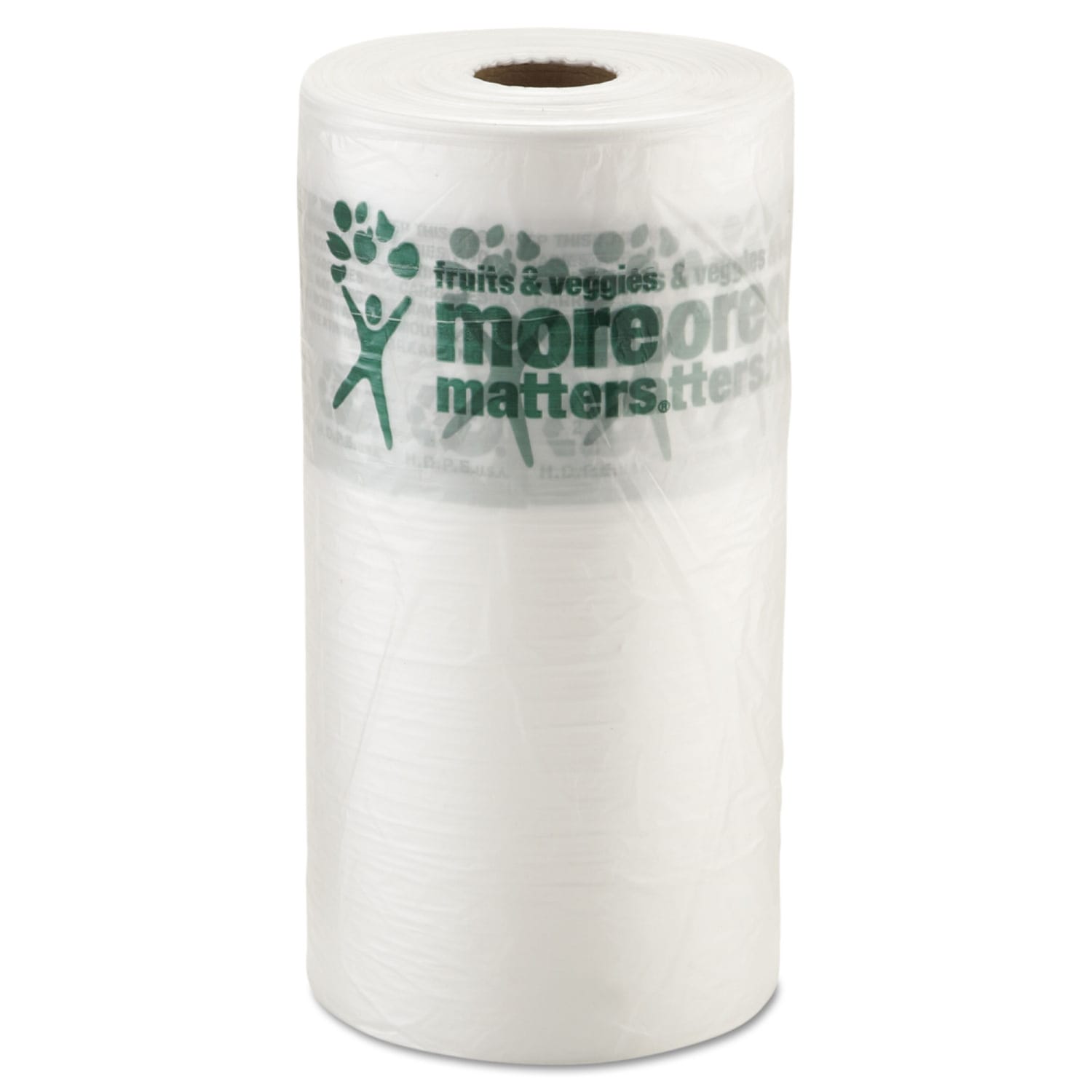 Interplast Group Produce Bags, 10in x 15in, Clear, 1,400 Bags Per Roll, Case Of 4 Rolls