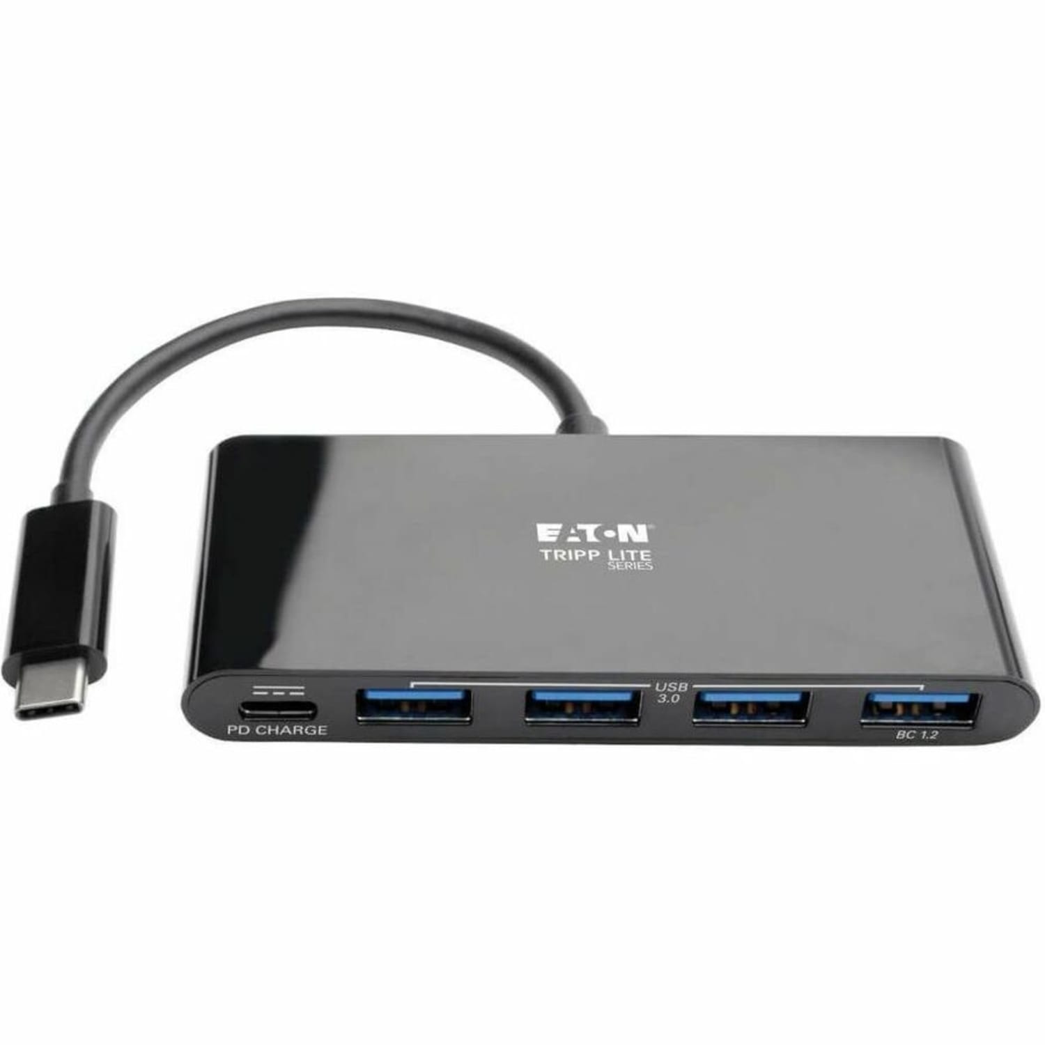 Eaton Tripp Lite series 4-Port USB C Hub Adapter w 4x USB-A & USB Type C PD Charging Black Thunderbolt 3 Compatible - U4600044ABC - Image 4