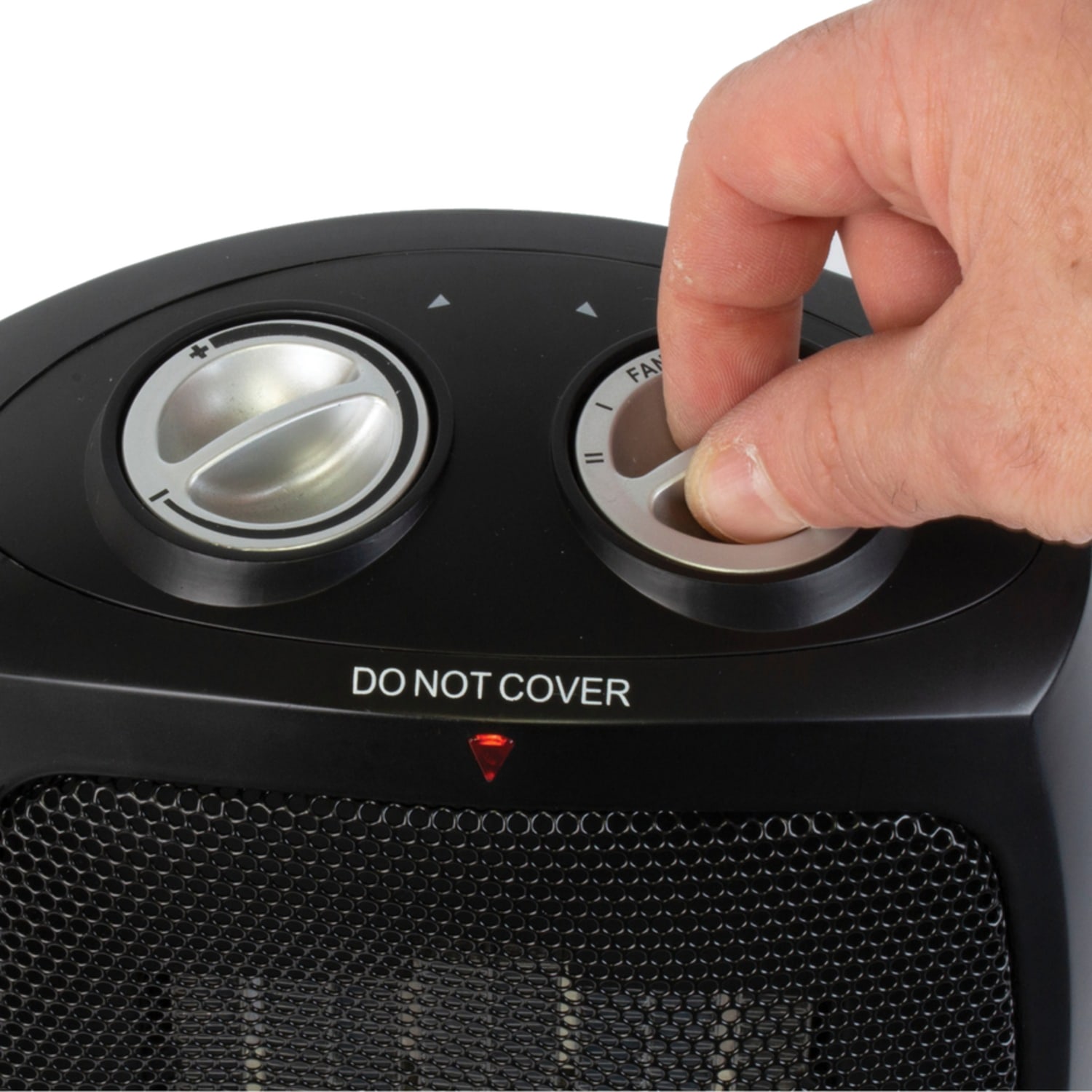 Black+Decker BHDC201 1,500-Watt Personal Ceramic Heater, 9-1/4inH x 7-5/16inW x 6-5/16inD, Black - Image 4