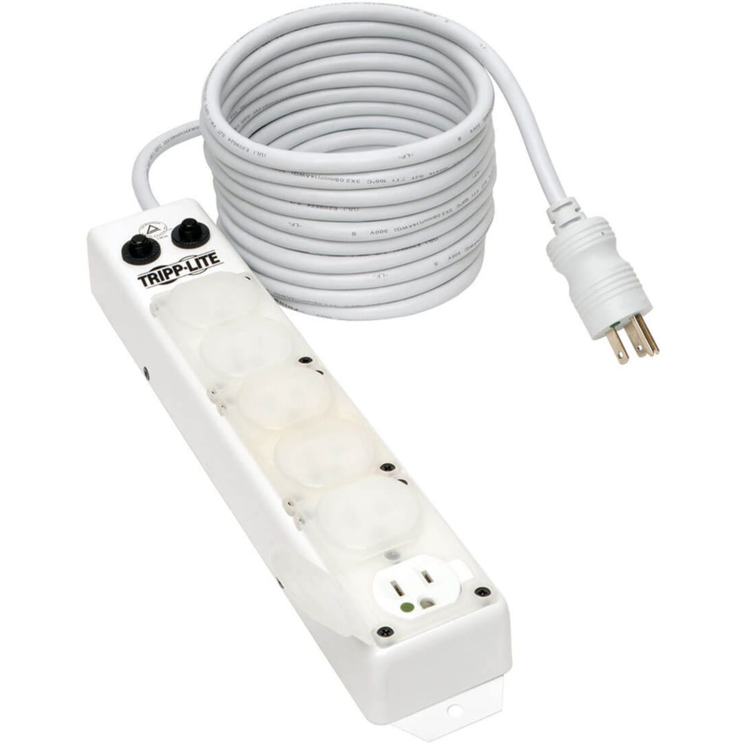 Tripp Lite Safe-IT UL 1363A Medical-Grade Power Strip for Patient-Care Vicinity 6x 15A Hospital-Grade Outlets Safety Covers 7 ft. Cord - Image 4