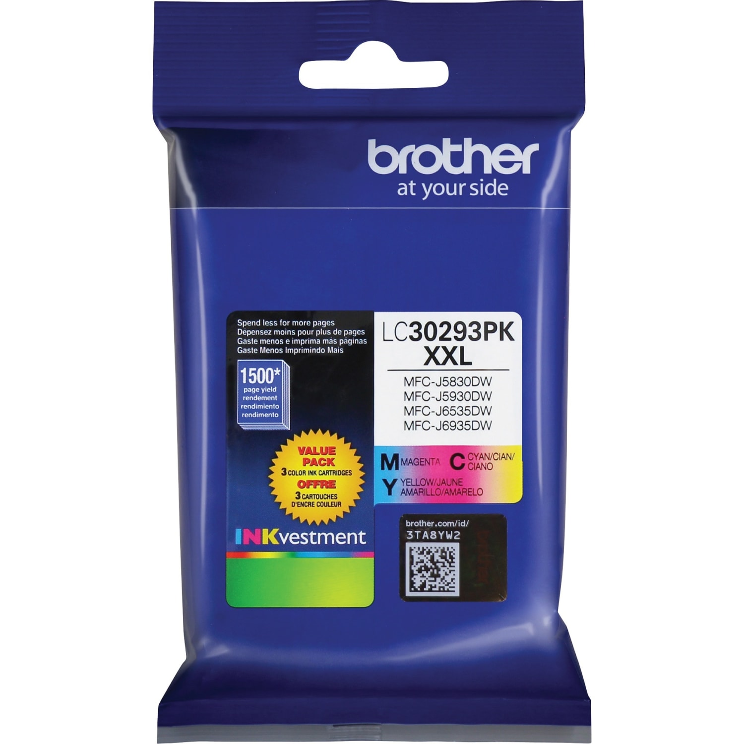 Brother LC3029 Cyan; Magenta; Yellow Super-High-Yield Ink Cartridges, Pack Of 3, LC30293PK - Image 6