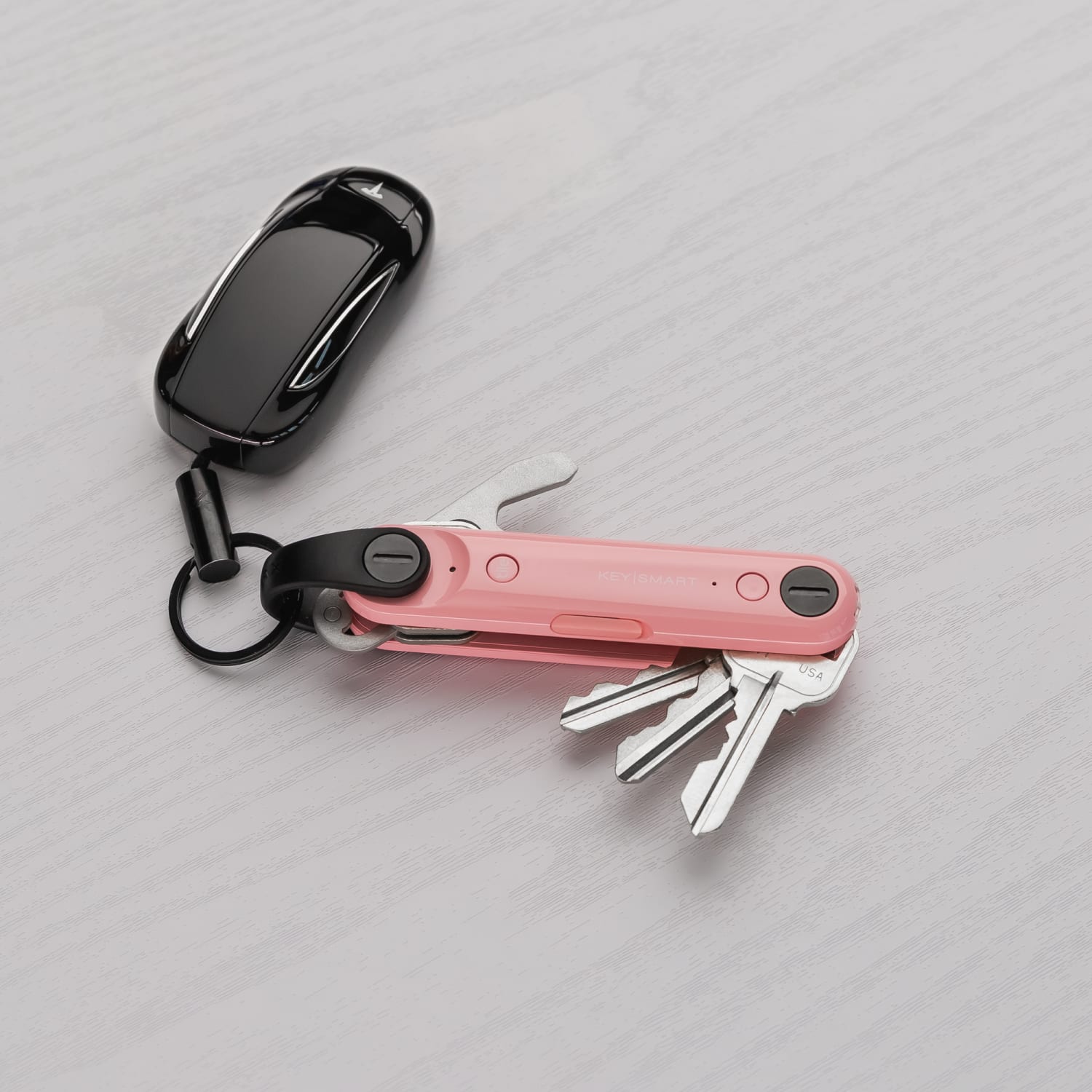 KeySmart Max Key Holder With Tile Smart Location, 4.2in, Blush - Image 5