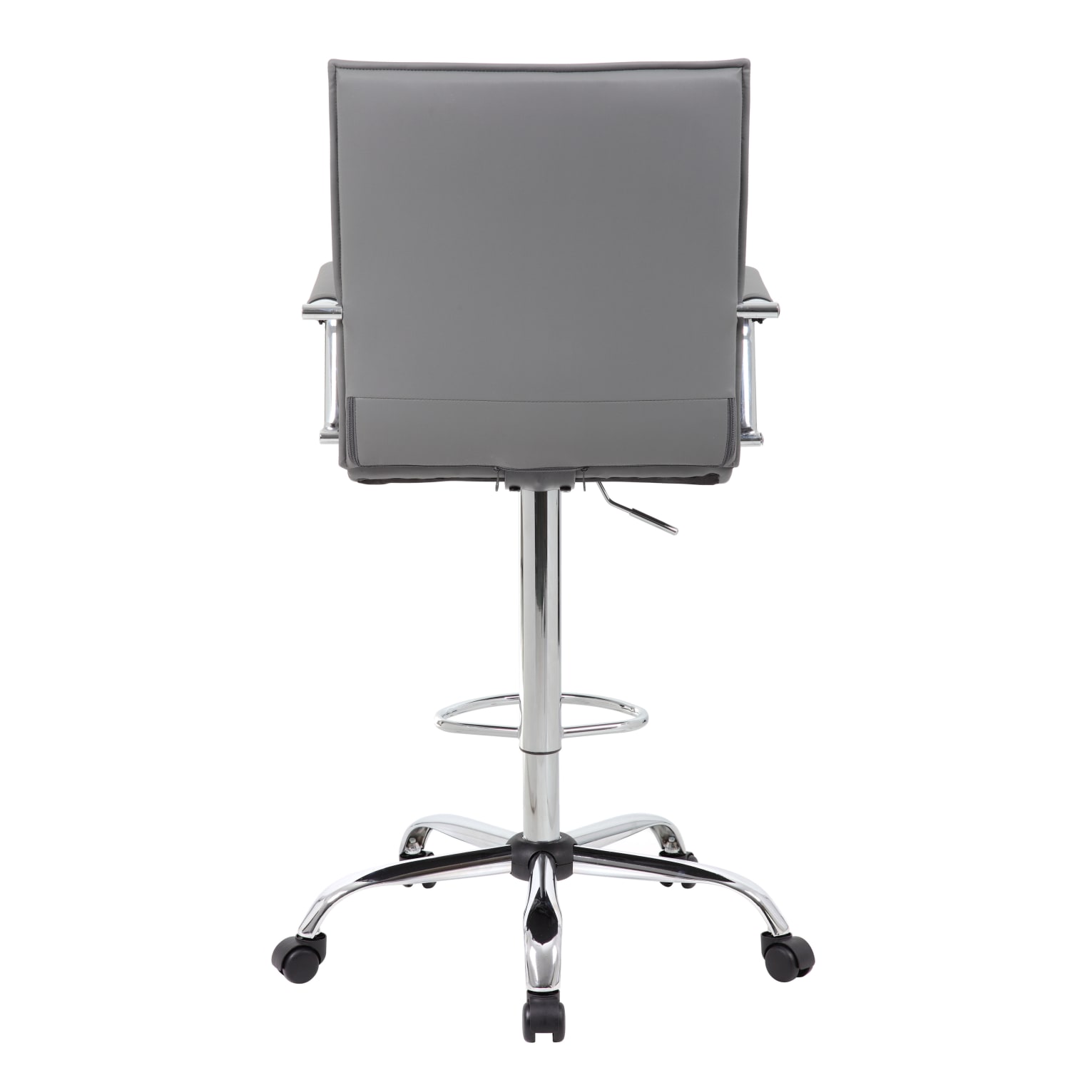 Boss Office Products Drafting Stool GrayChrome PopularChairscom Boss Office Products Drafting Stool GrayChrome PopularChairscom
