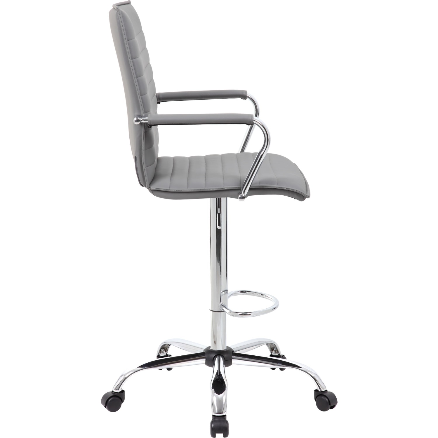 Boss Office Products Drafting Stool GrayChrome PopularChairscom Boss Office Products Drafting Stool GrayChrome PopularChairscom