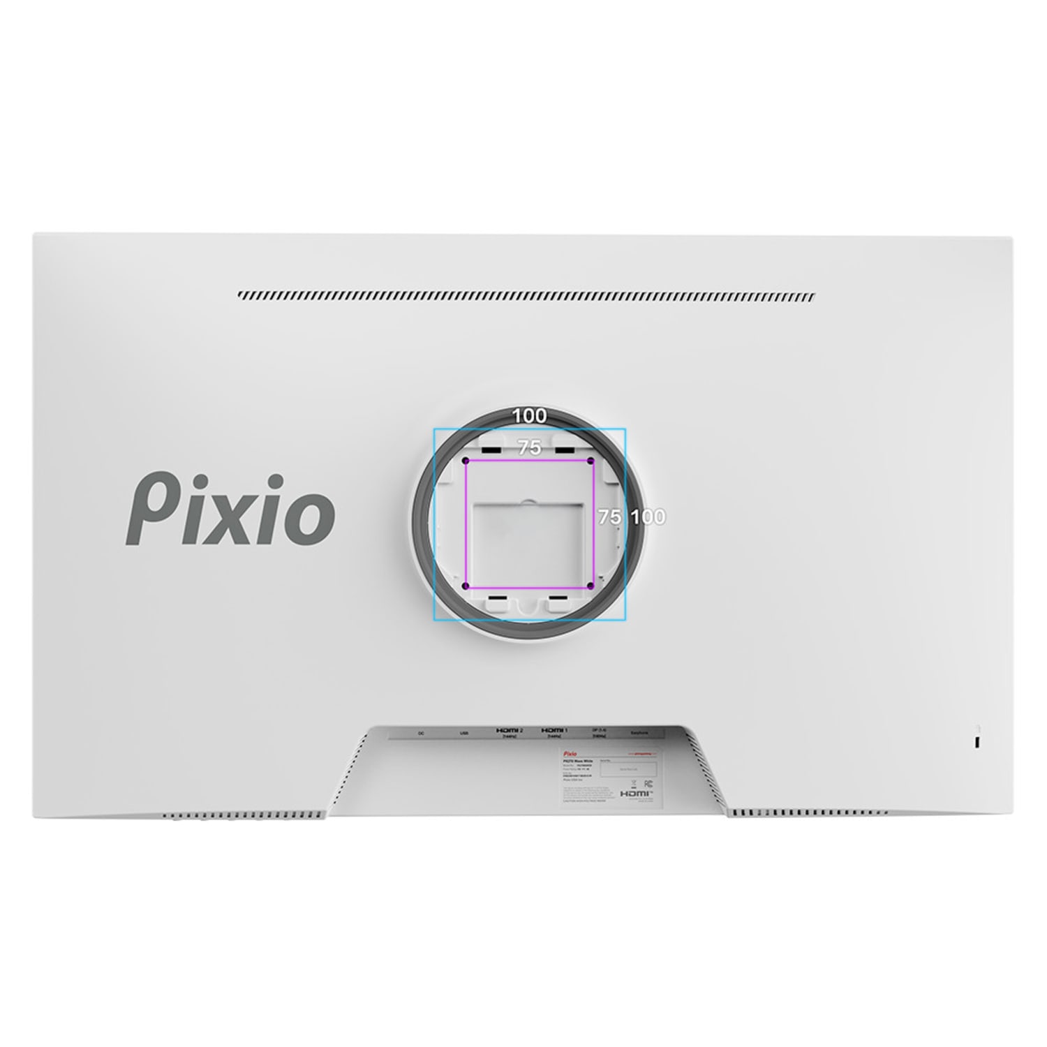 Pixio PX278 Wave 27in Fast-IPS LCD WQHD 1440p Gaming Monitor, FreeSync, White - Image 4