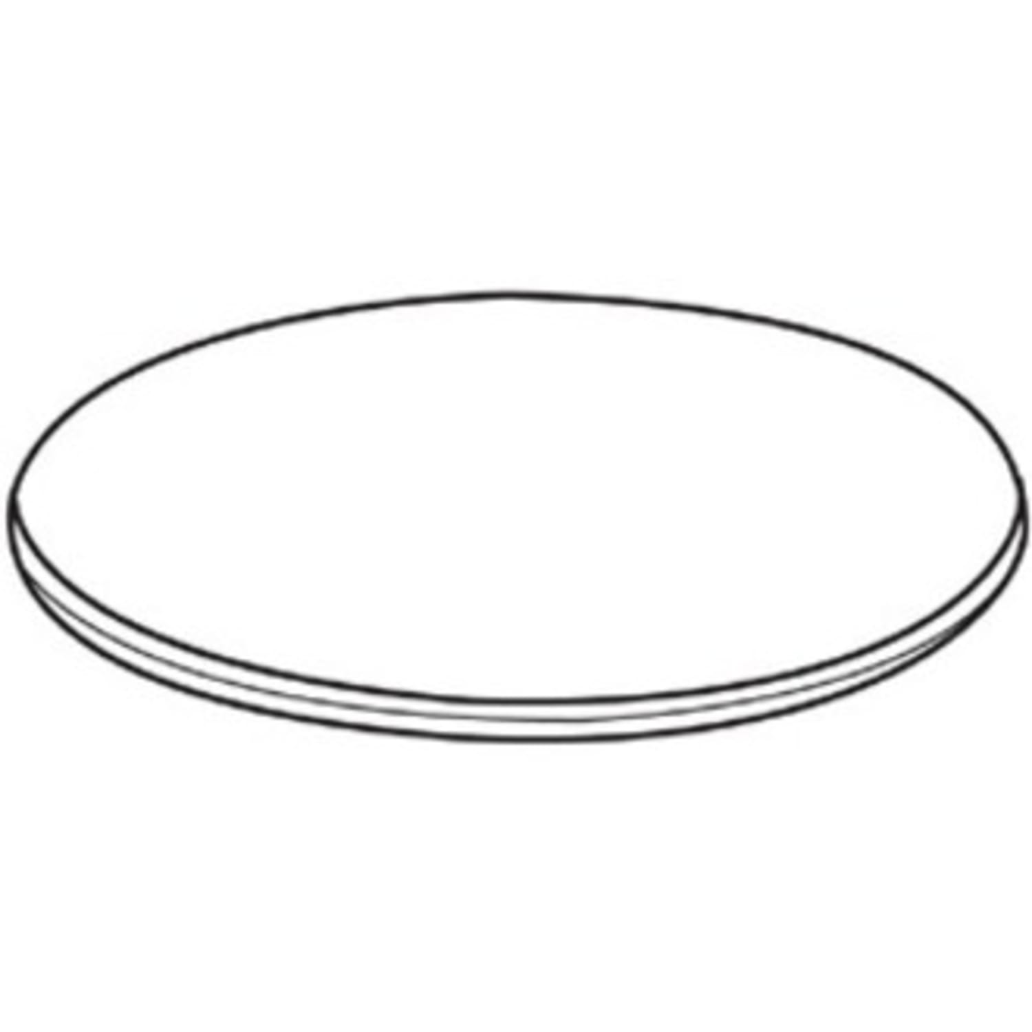 Lorell Essentials Round Table Top, 42inD, Mahogany - Image 5