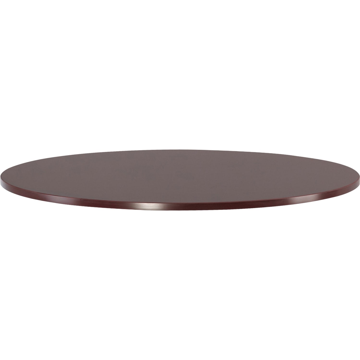 Lorell Essentials Round Table Top, 48inD, Mahogany - Image 3