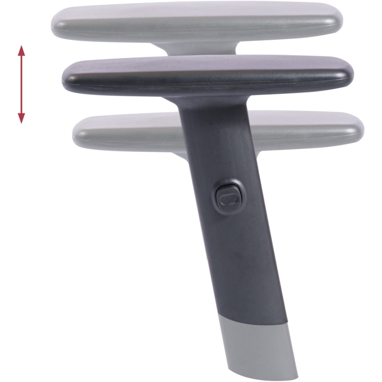 NuSparc Mid-Back Task Chair - Fabric Back Material - Mid Back - 5-star Base - Black - Armrest - 1 Each - Image 6