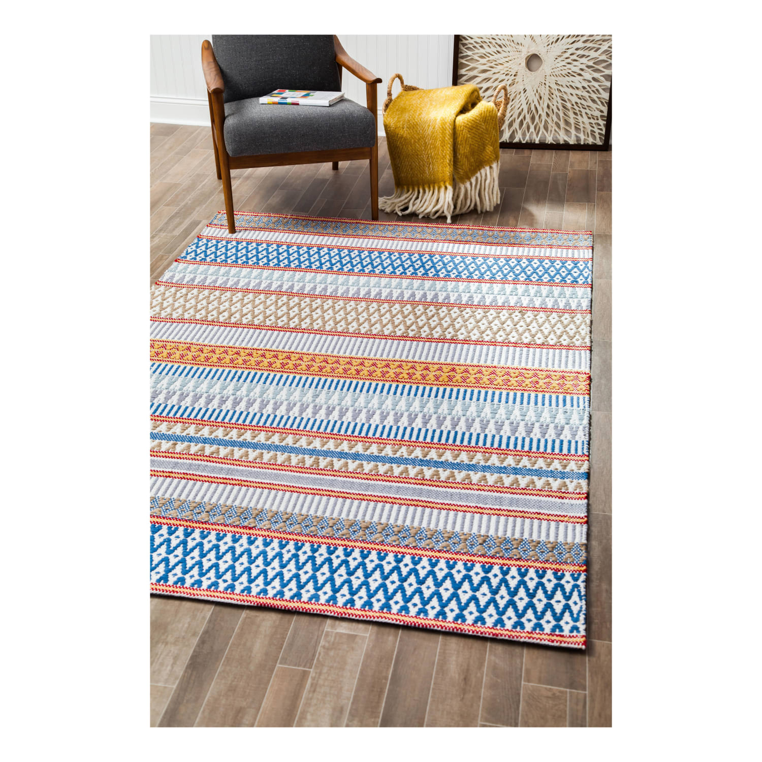 Anji Mountain Malka Patterned Rug, 5ft x 7ft, Multicolor - Image 4