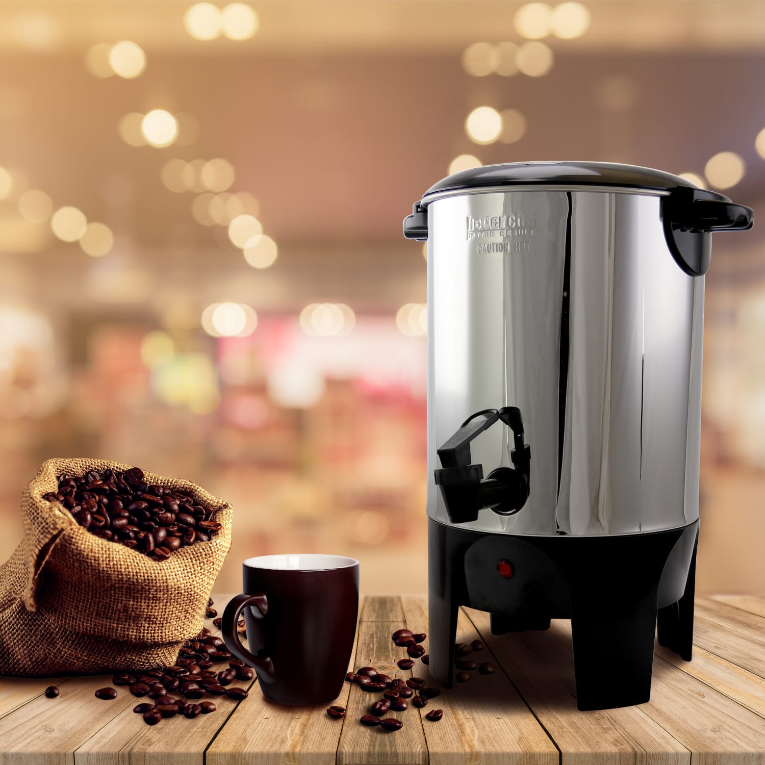 Better Chef 30-Cup Coffeemaker, Silver - Image 5