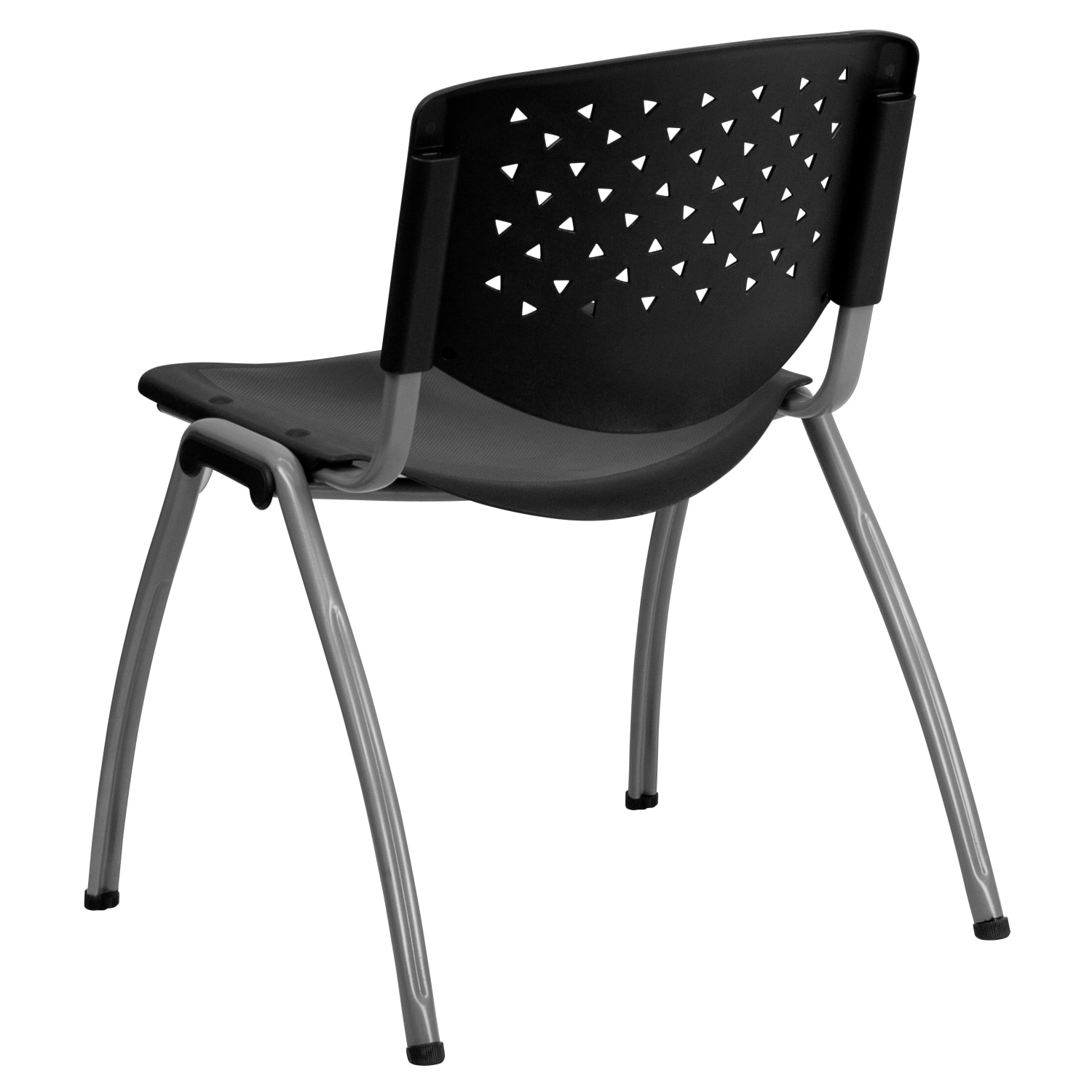 Flash Furniture HERCULES Series Plastic Stack Chairs Black Set Of 5 Chairs PopularChairscom