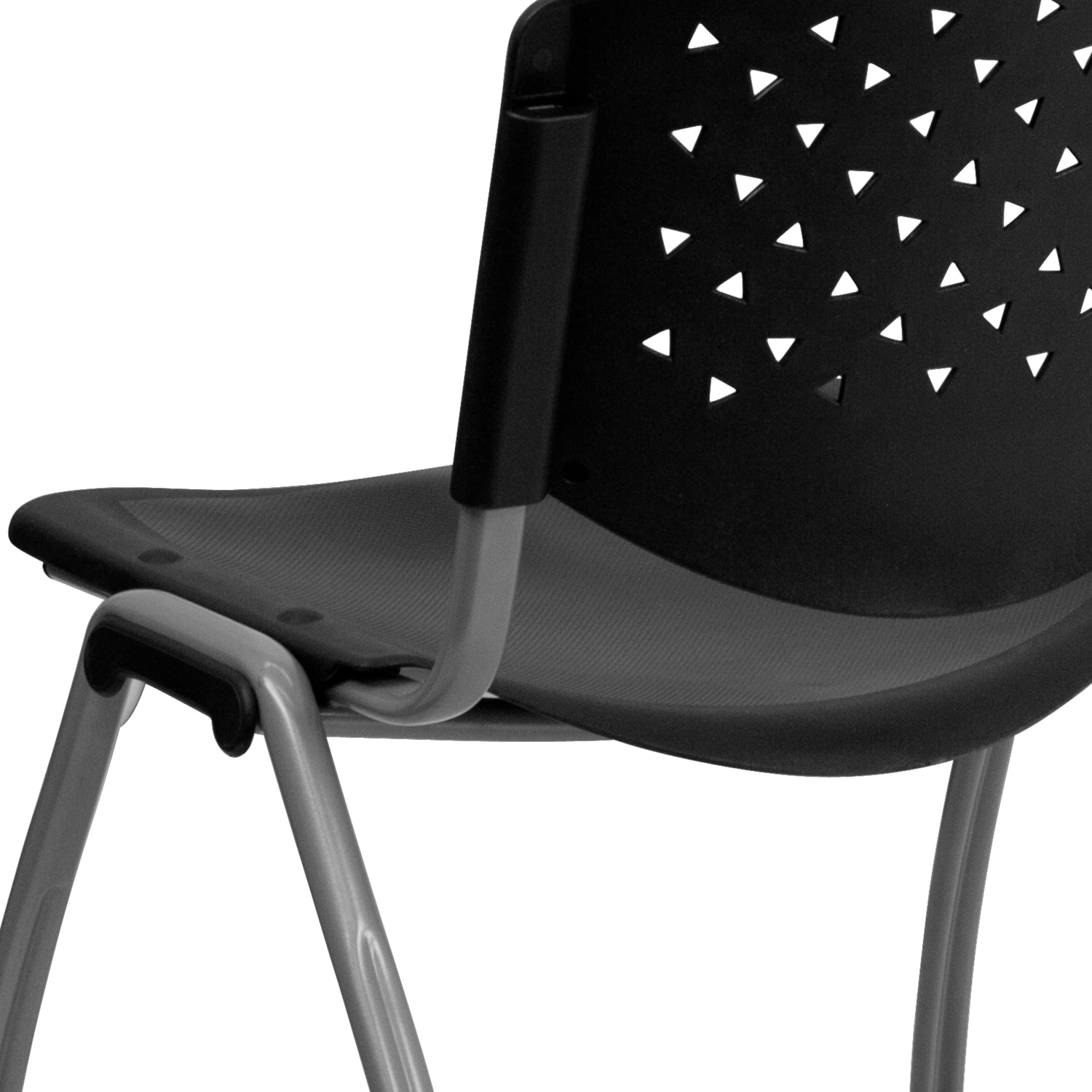 Flash Furniture HERCULES Series Plastic Stack Chairs Black Set Of 5 Chairs PopularChairscom