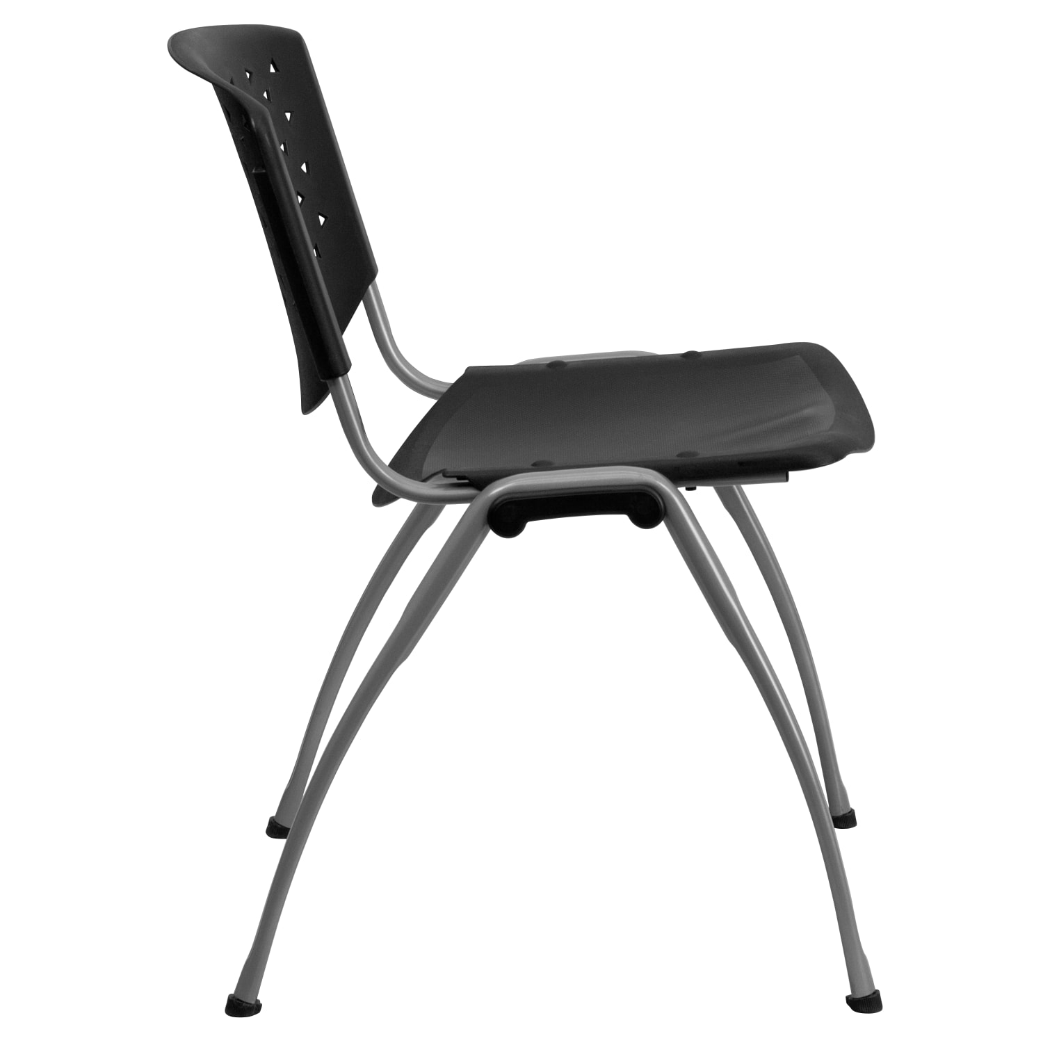 Flash Furniture HERCULES Series Plastic Stack Chairs Black Set Of 5 Chairs PopularChairscom
