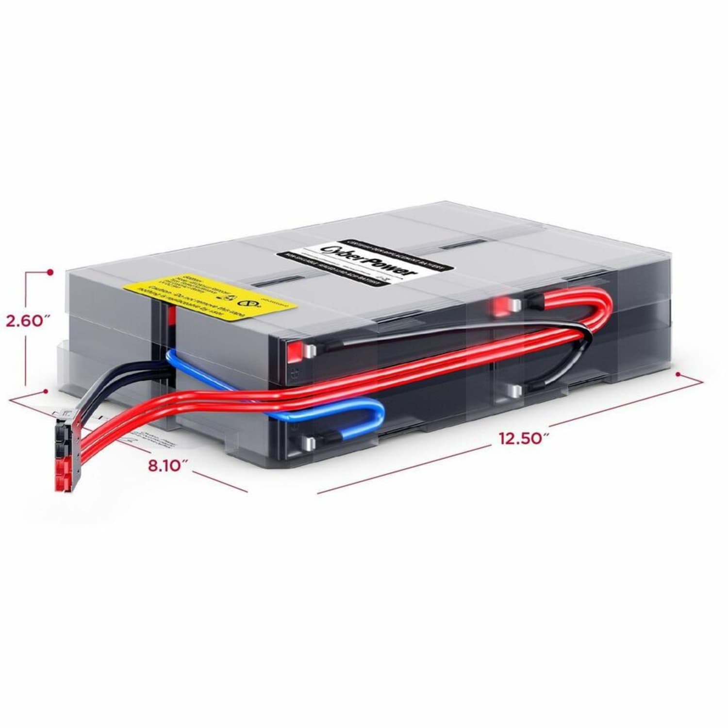 CyberPower RB1290X4F Replacement Battery Cartridge - 4 X 12 V / 9 Ah Sealed Lead-Acid Battery, 18MO Warranty - Image 4
