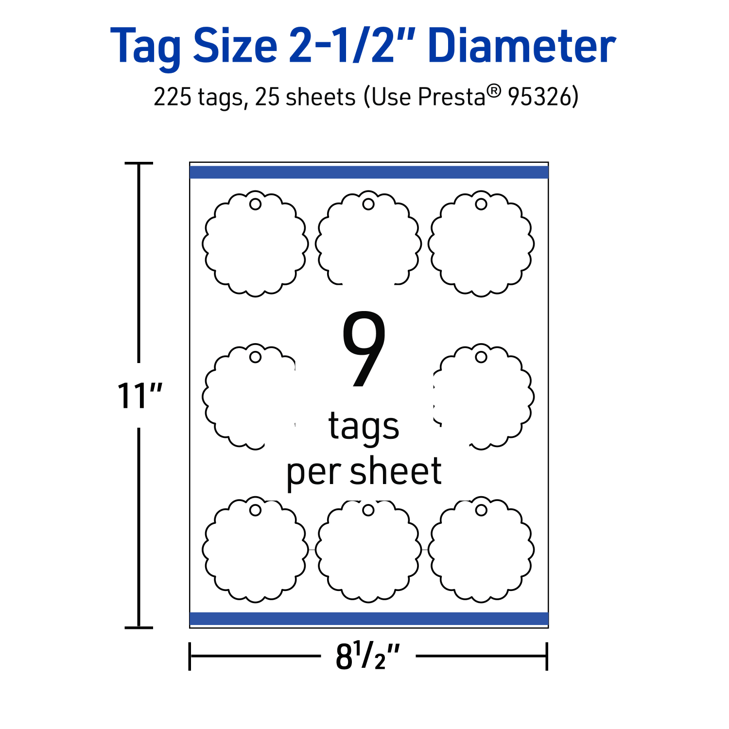Avery Printable Tags With Sure Feed Technology, Print-To-The-Edge, 2.5in, Glossy White, Pack Of 225 - Image 6